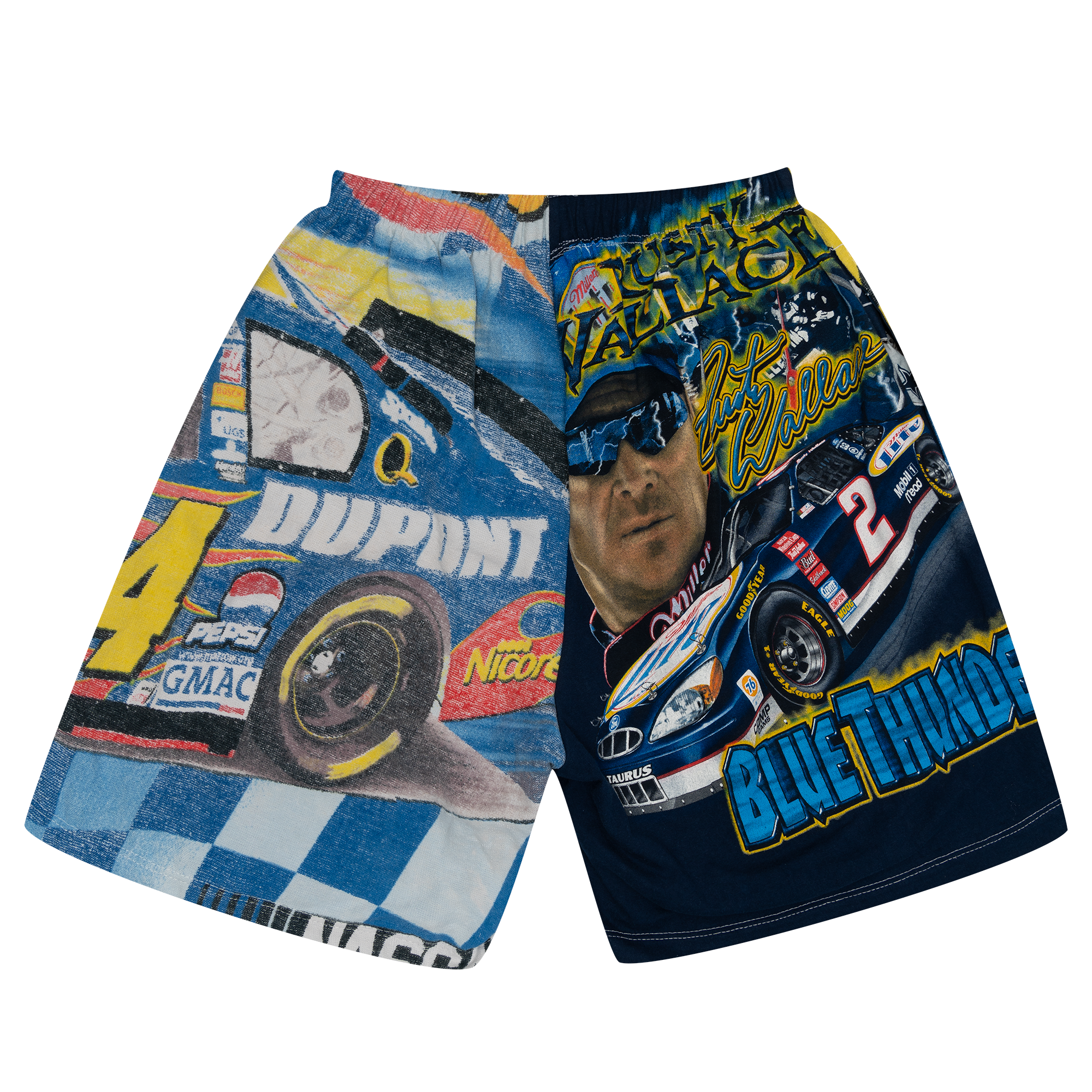 Plus Reworked Racing Print Shorts-PLUS
