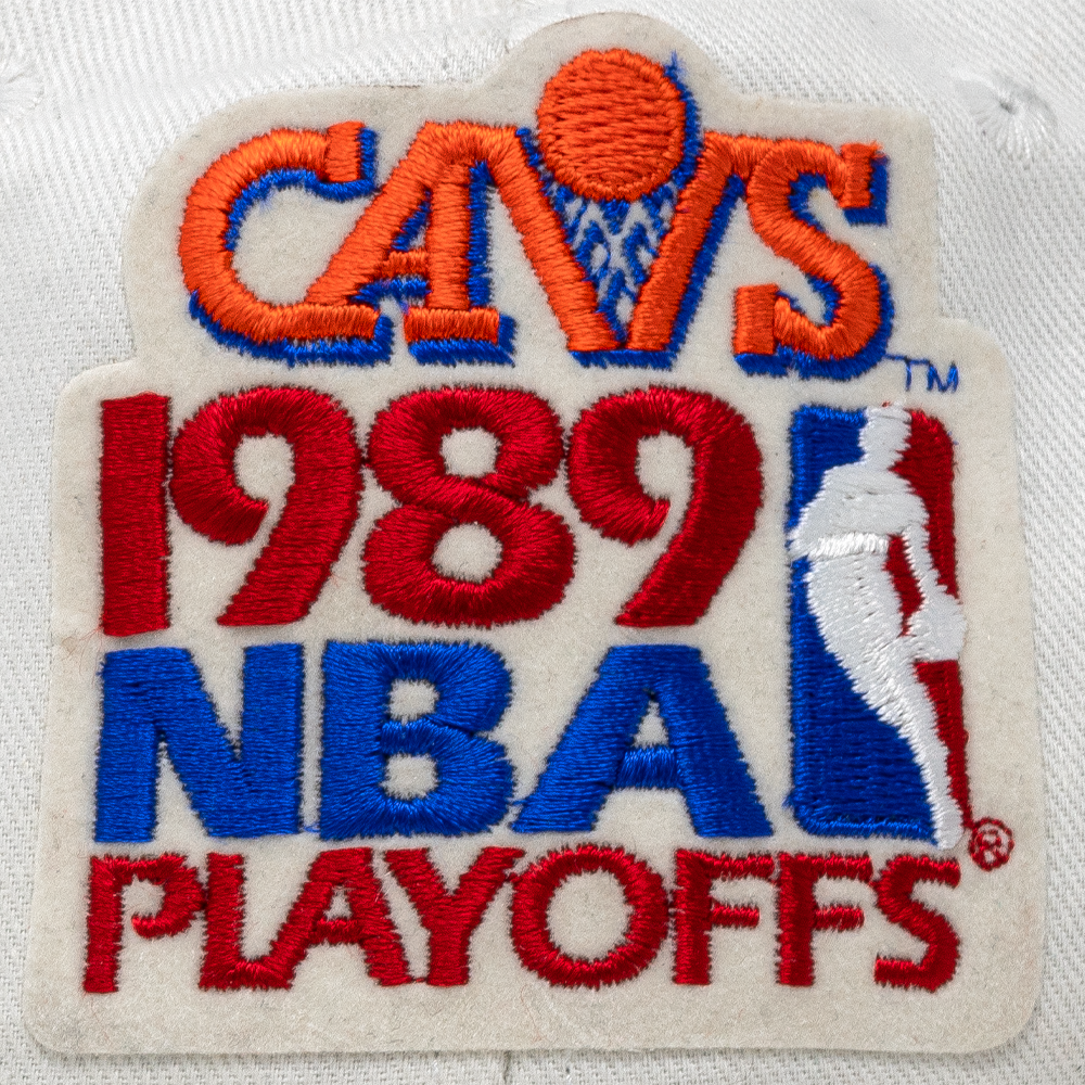 Cleveland Cavaliers 1989 NBA Playoff Snapback Hat White-PLUS