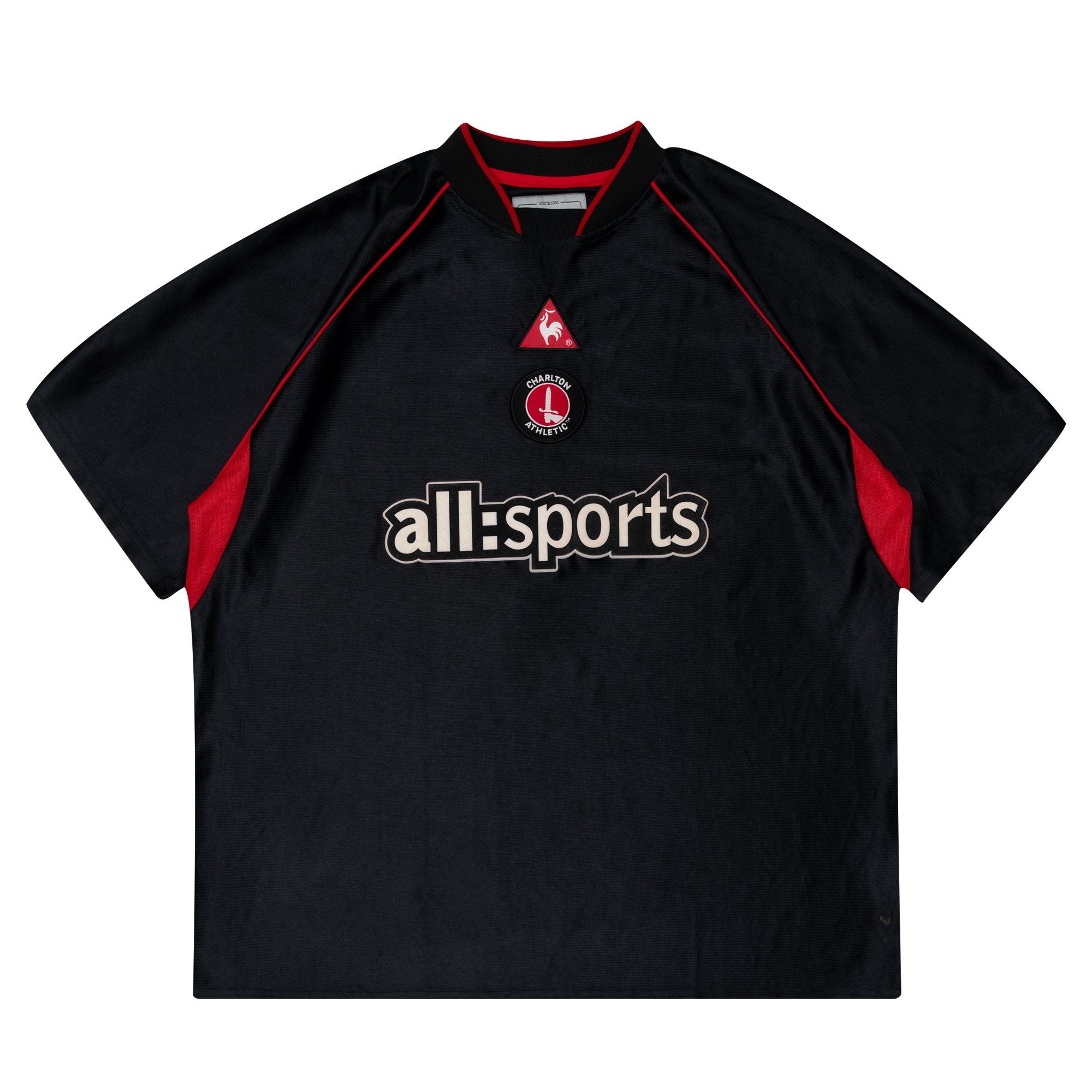 Team Charlton Athletic Football Club All Sports Soccer Jersey Black-PLUS