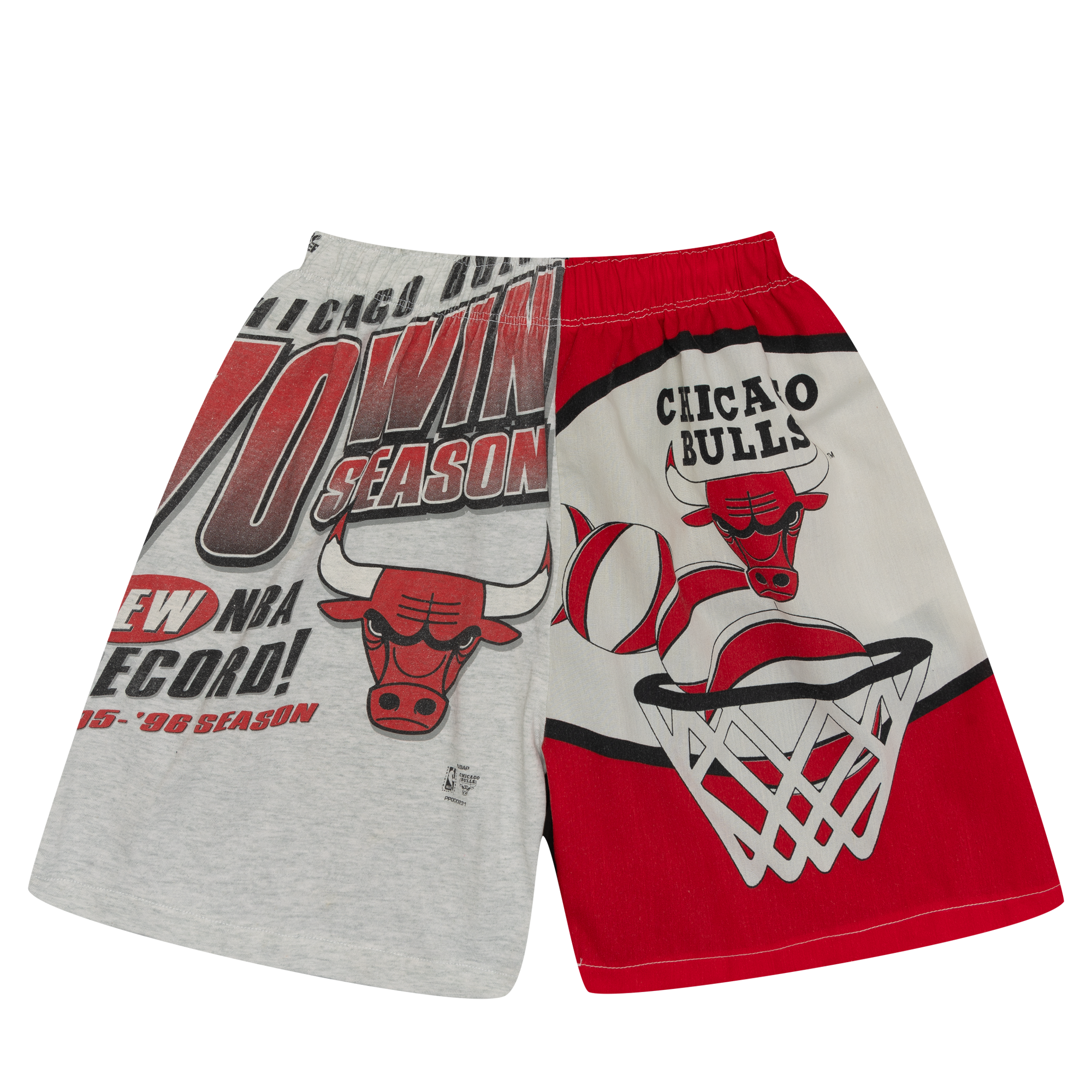 Plus Reworked Chicago Bulls 70 Win Season Shorts-PLUS