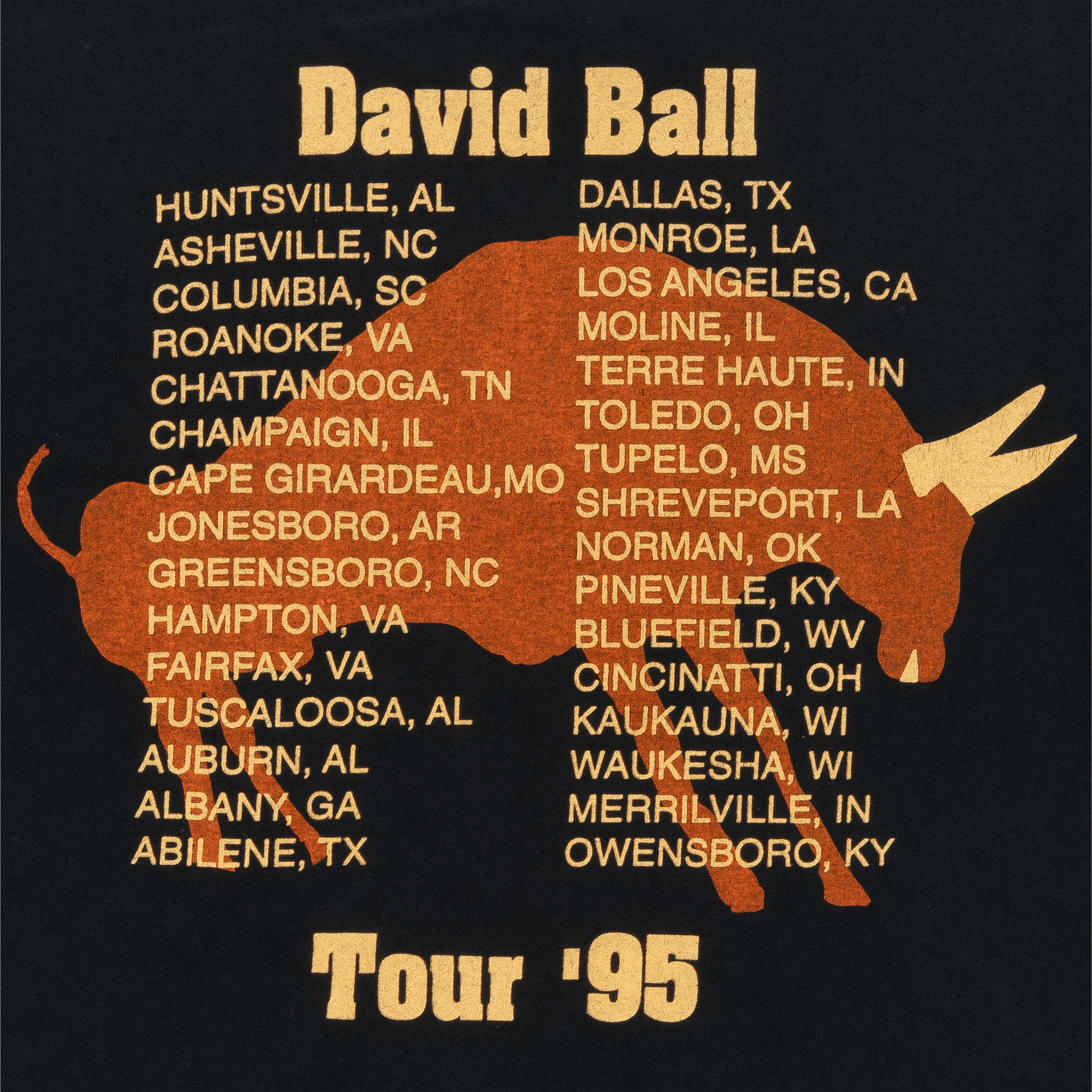 David Ball 1995 Tour Tee Black-PLUS