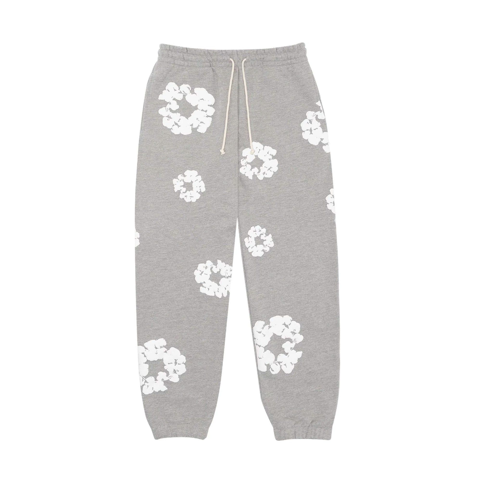 Denim Tears The Cotton Wreath Sweatpants Grey | PLUS