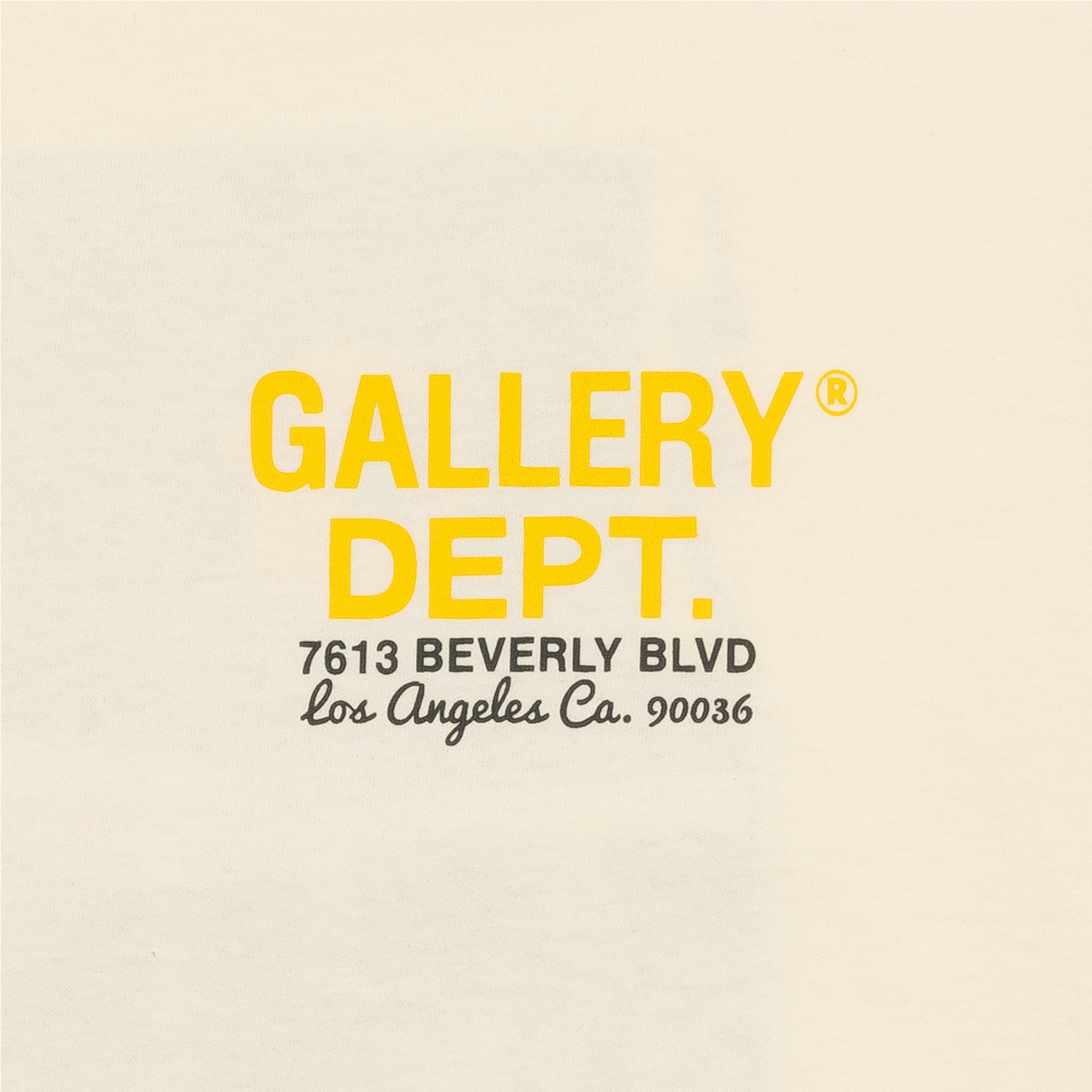 Gallery Dept. Drive Thru Boxy Fit Tee Cream-PLUS