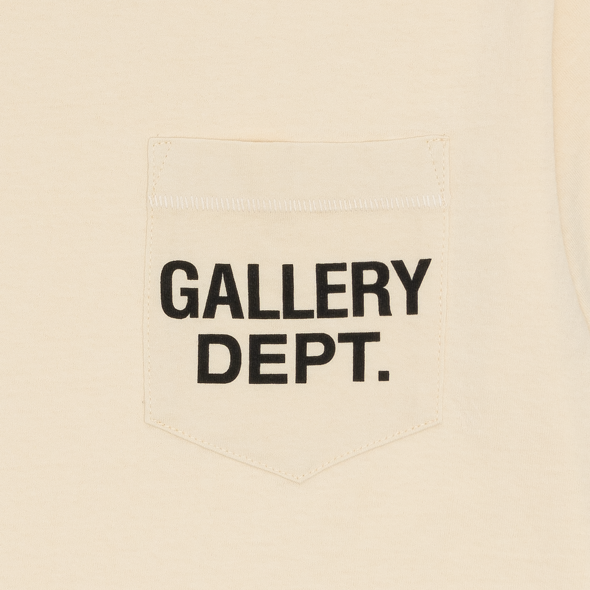 Gallery Dept. Logo Pocket Tee Cream-PLUS
