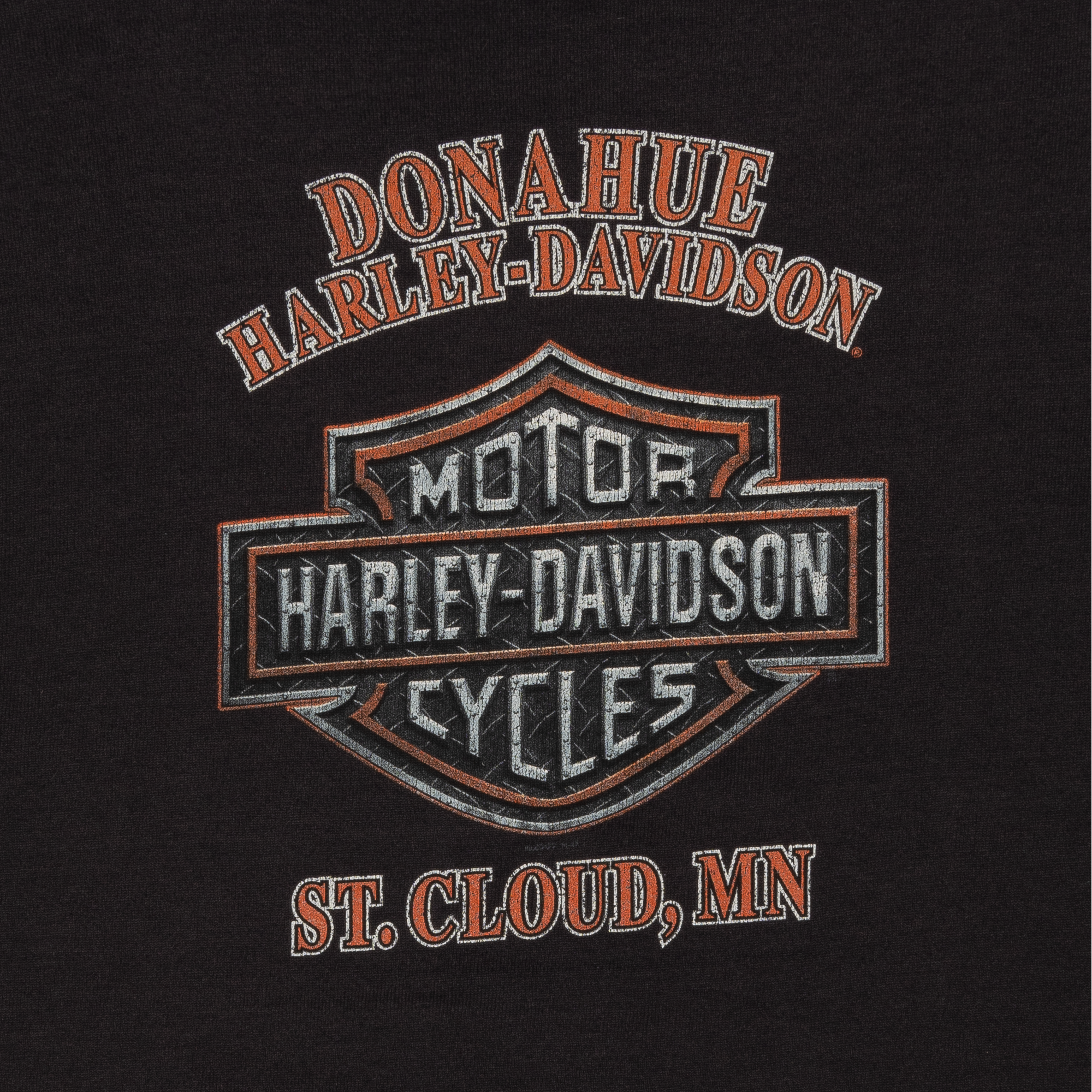 Harley Davidson Donahue Faded 90s Crewneck Black-PLUS