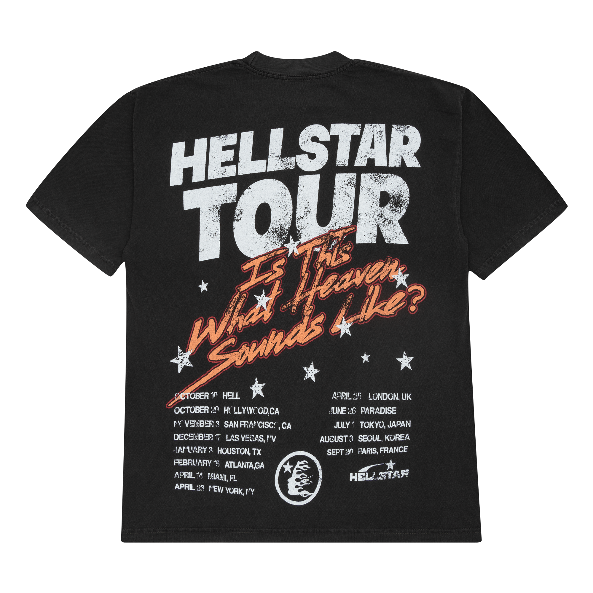 Hellstar Studios Biker Tour Tee Washed Black-PLUS