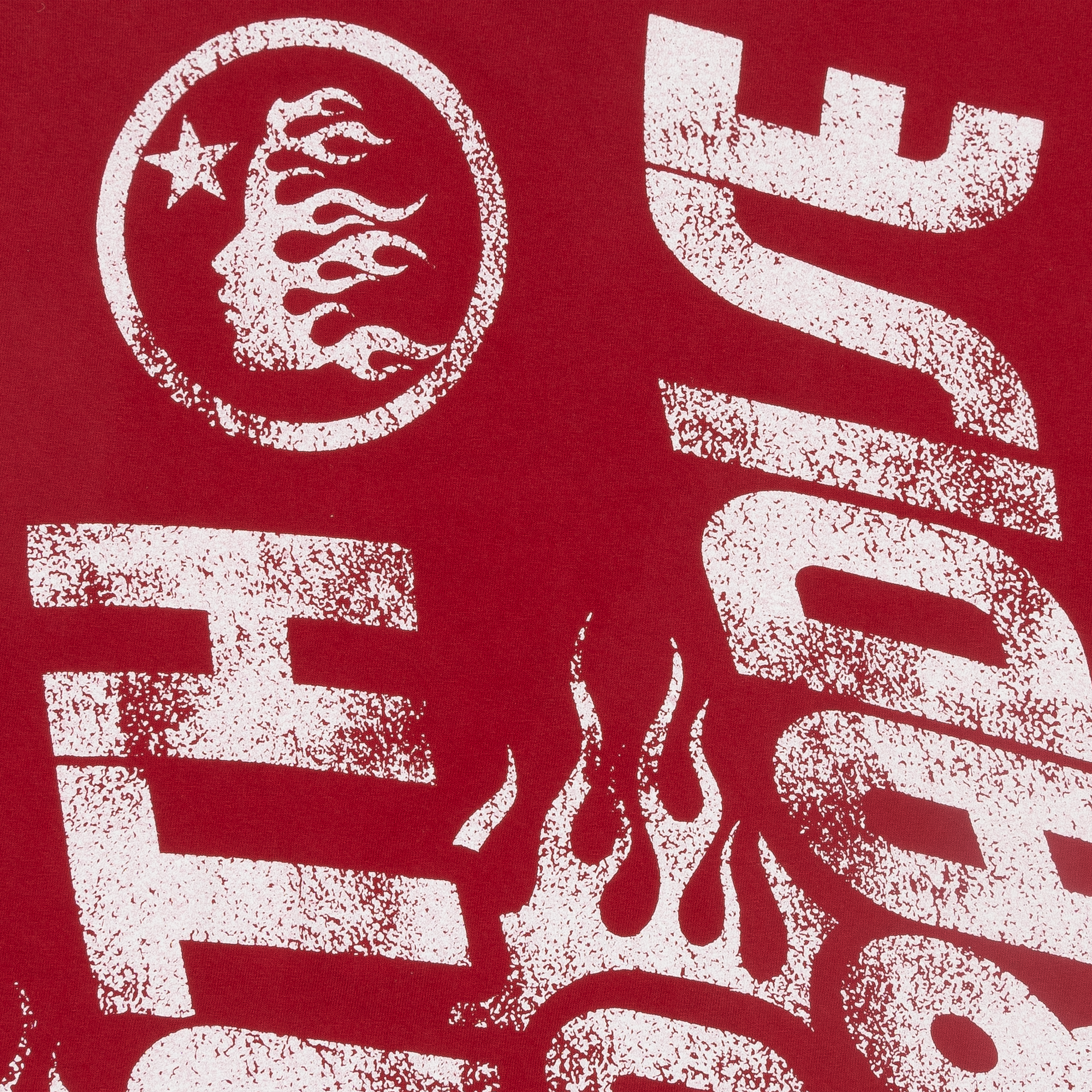 Hellstar Studios Jesus Emblem Tee Blood Red-PLUS