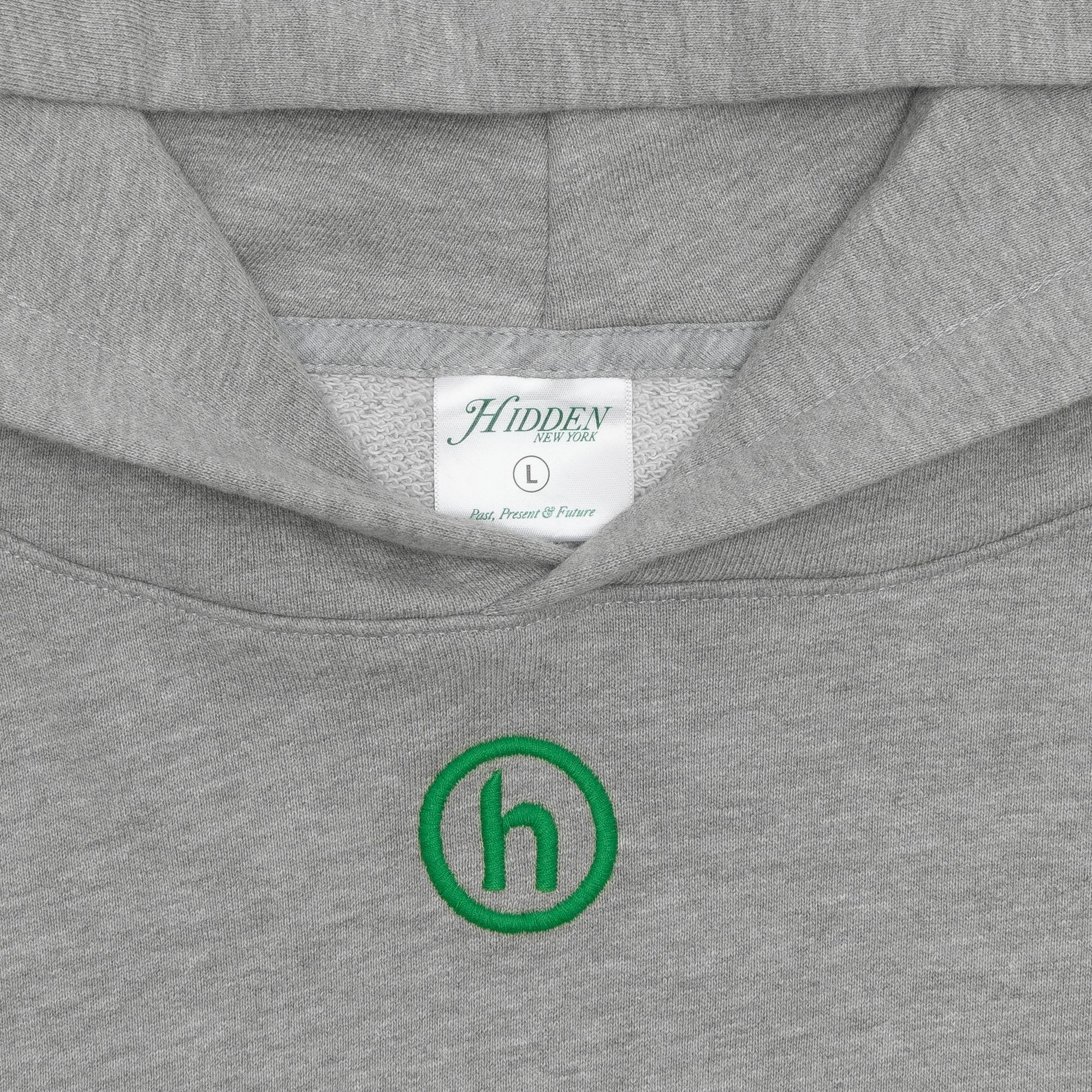 HIDDEN® Mini Logo Hoodie Heather Grey-PLUS