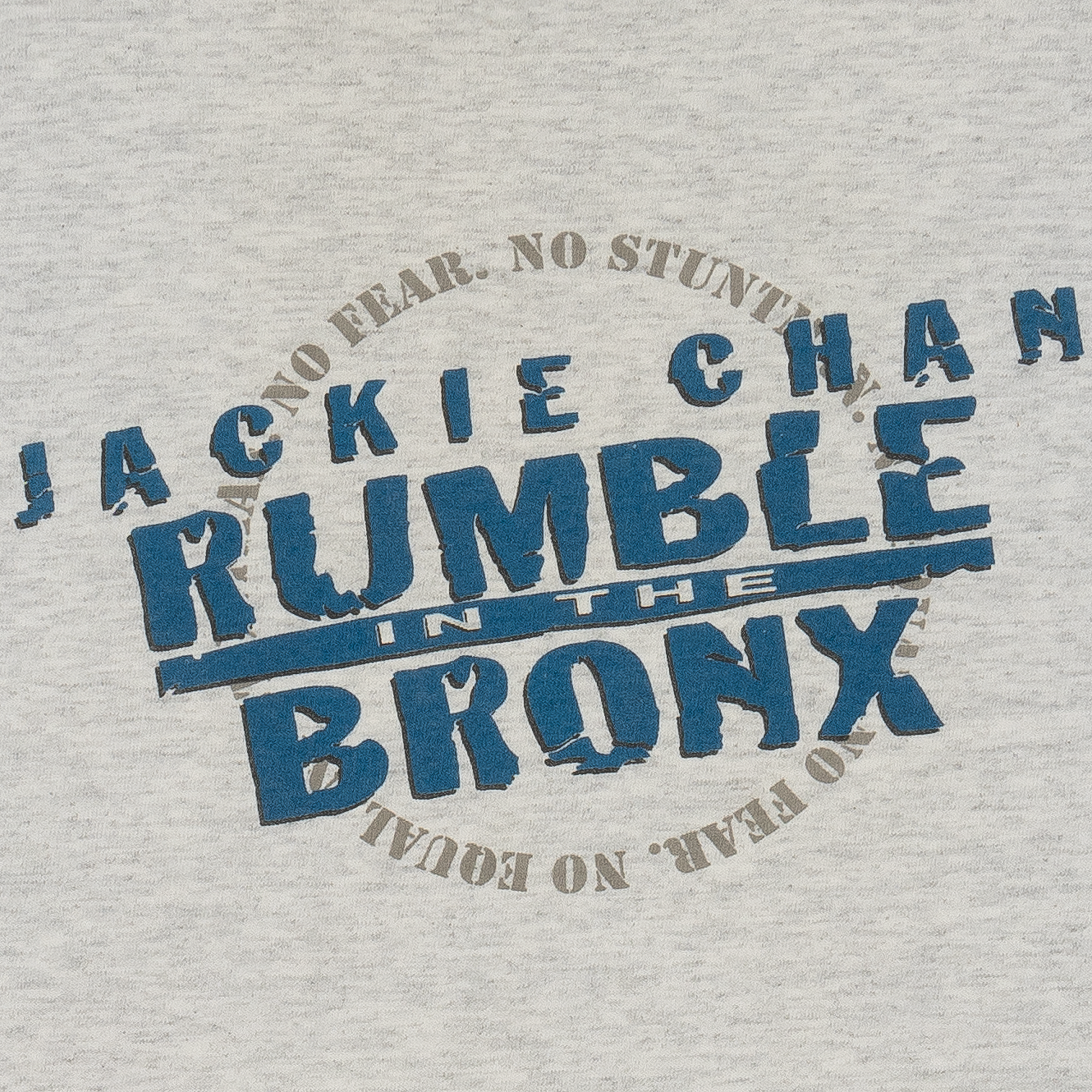Jackie Chan "Rumble In The Bronx" 1995 Movie Promo Tee Grey-PLUS