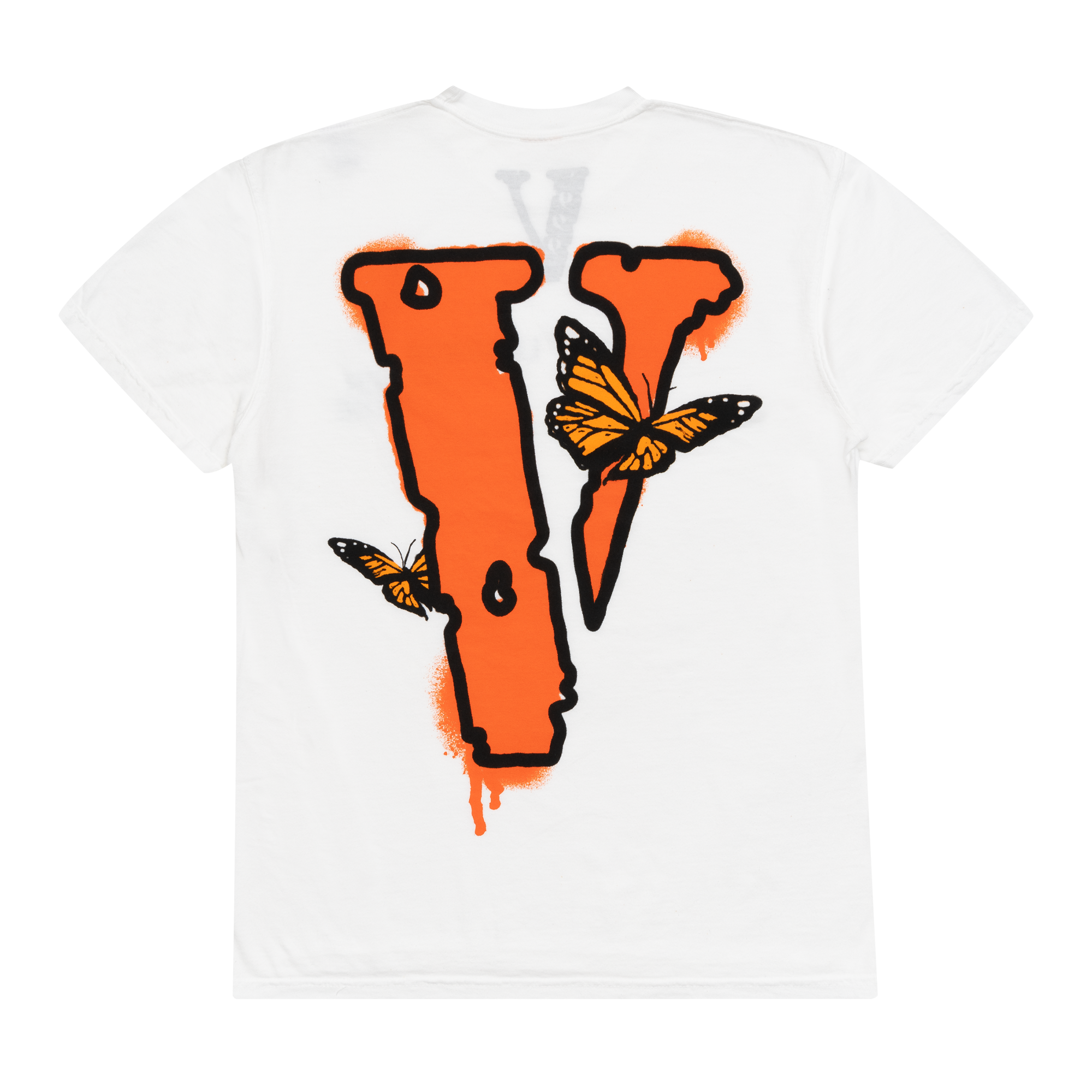 Juice Wrld x Vlone Butterfly T-Shirt White-PLUS