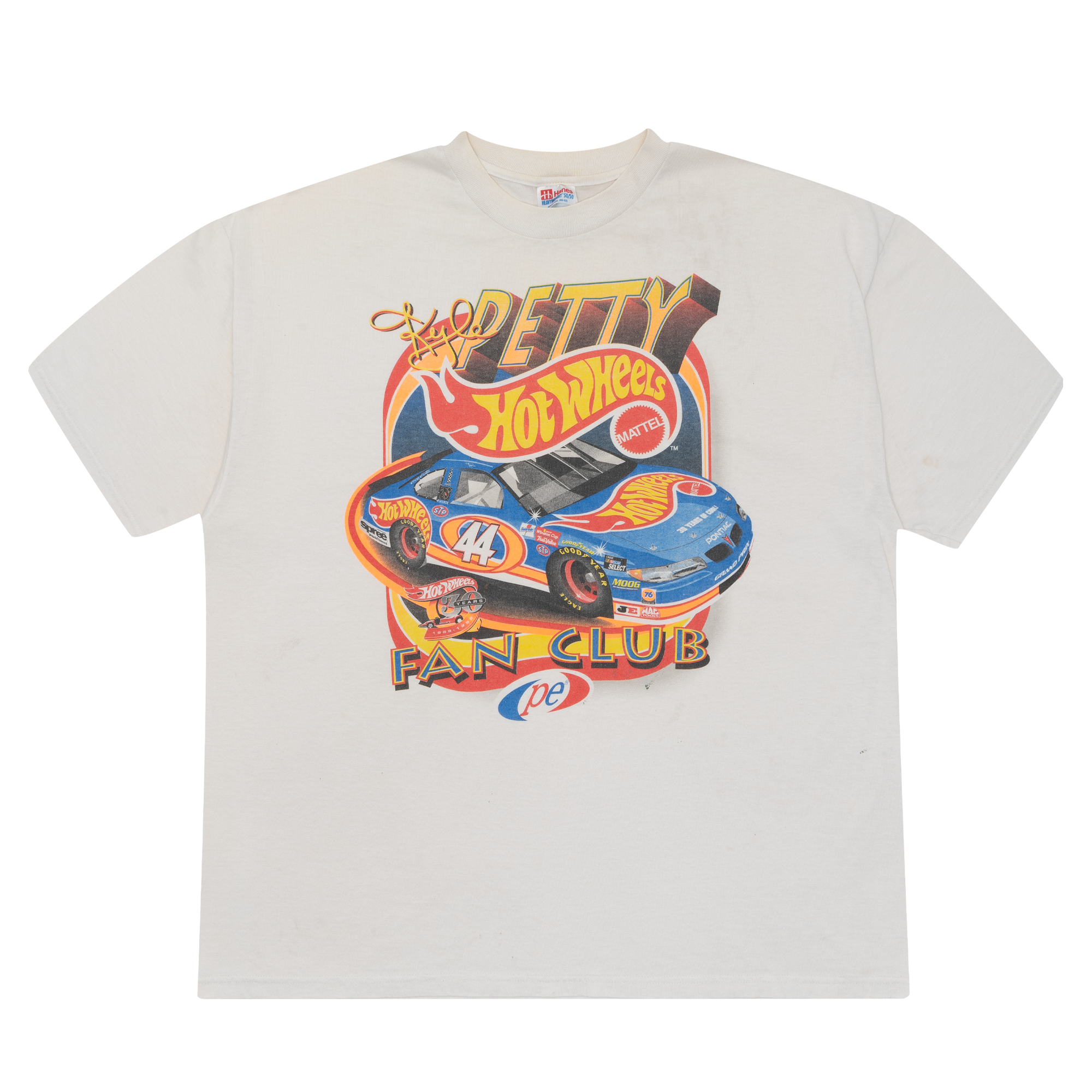 Kyle Petty Racing Hot Wheels Fan Club Tee White-PLUS