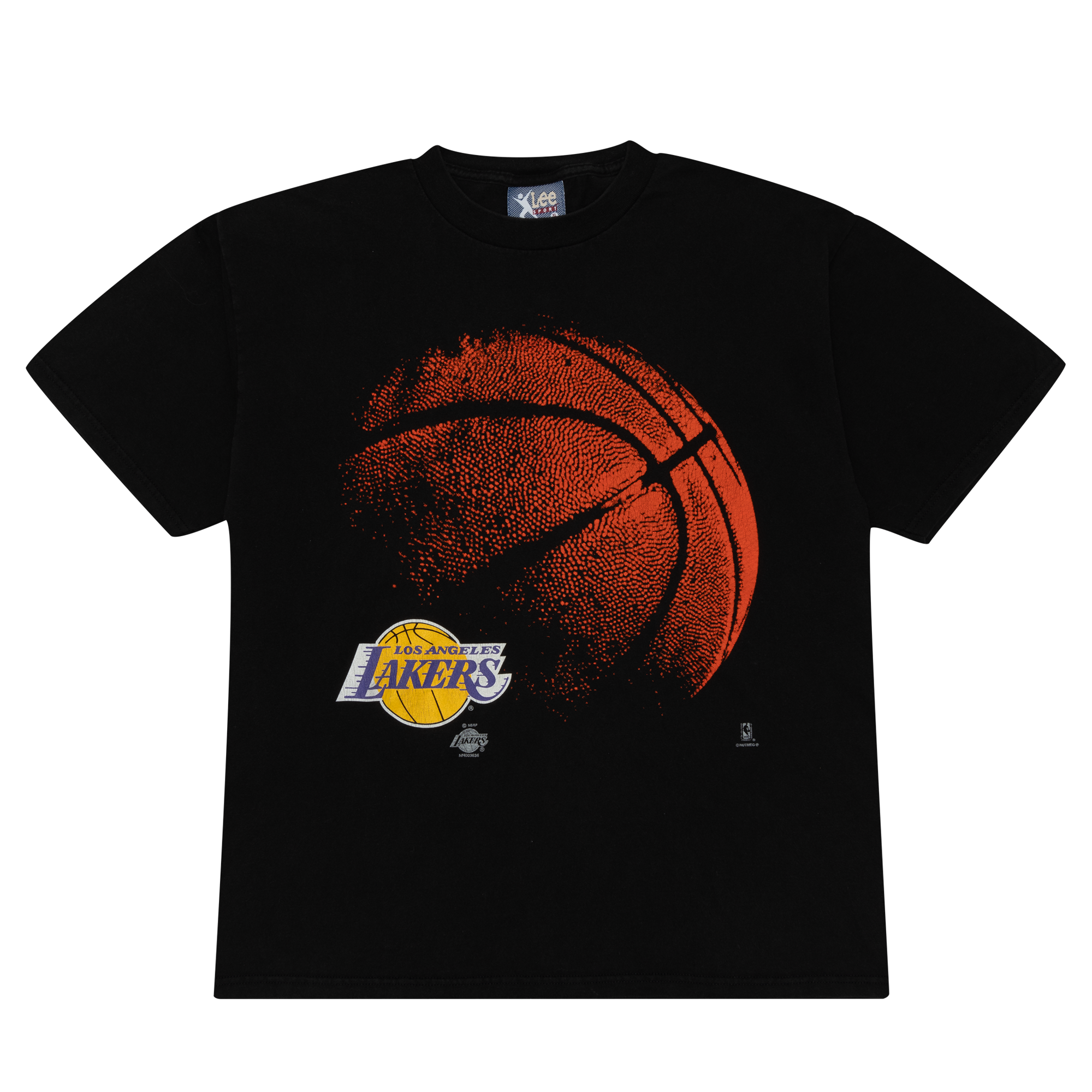 Los Angeles Lakers Big Ball Lee Sport Tee Black-PLUS