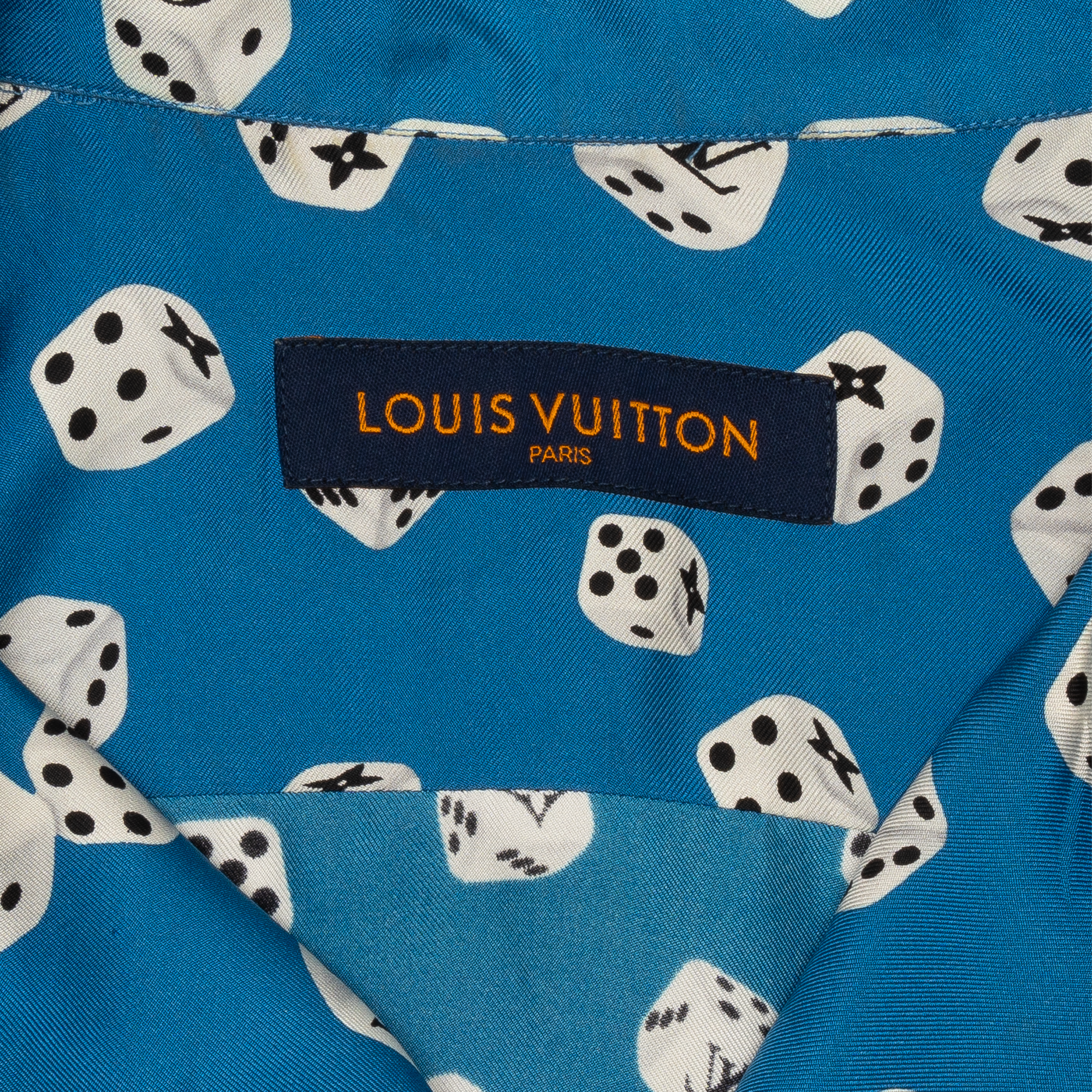 Louis Vuitton Dice Silk Button Down Shirt Blue (SS19)-PLUS