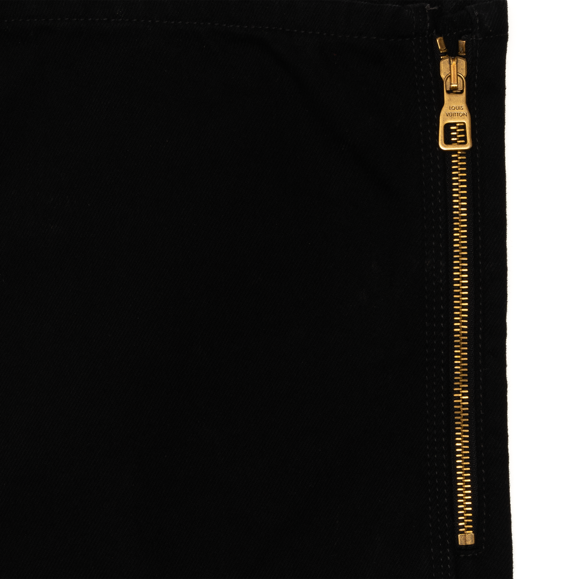 Louis Vuitton Monogram Detail Carpenter Denim Pants Black (FW22)-PLUS