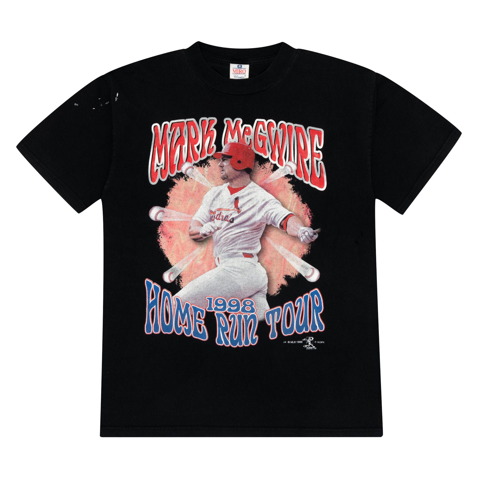 Mark McGwire Home Run Tour 1998 MLB Tee Black-PLUS