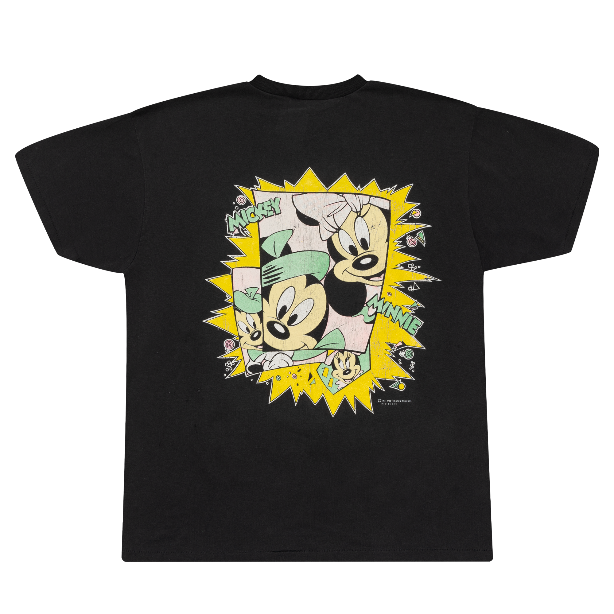 Mickey Mouse Photographer Tee Faded Black-PLUS