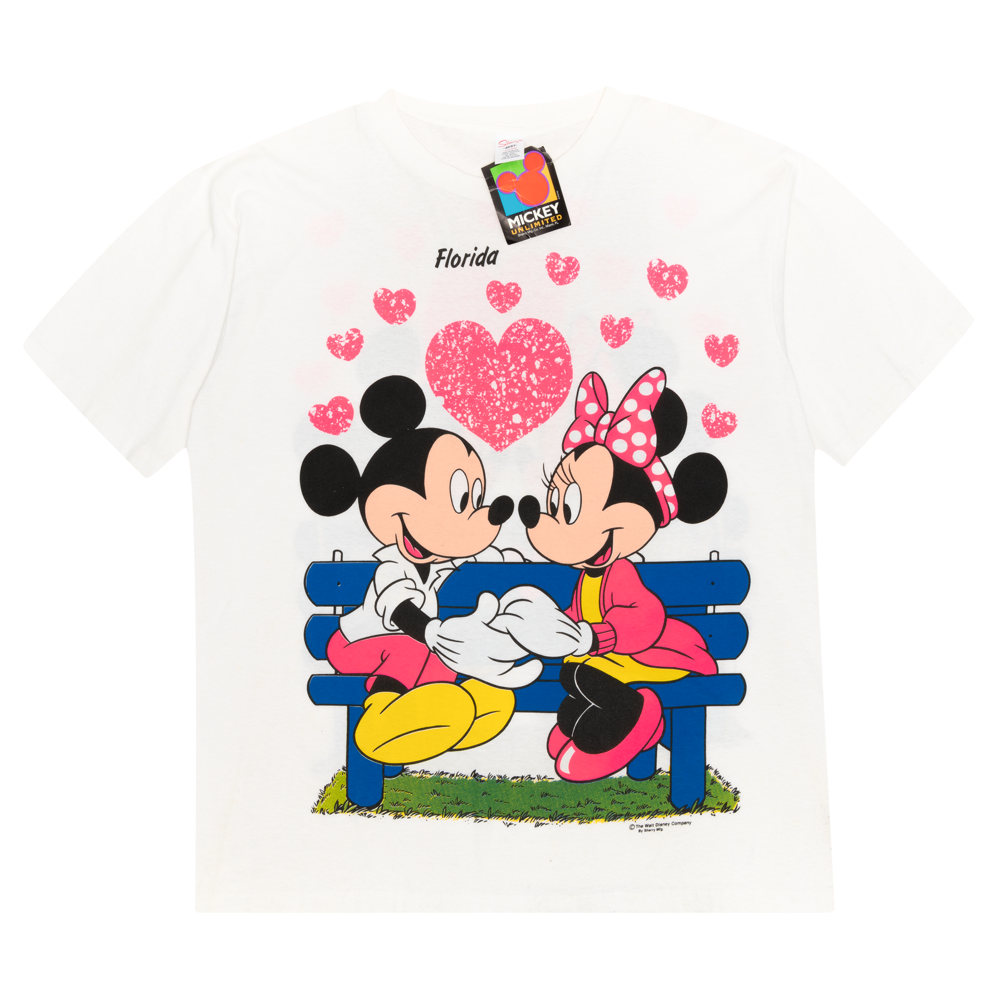 Mickey & Minnie Mouse's Bench Florida Disney Tee White-PLUS