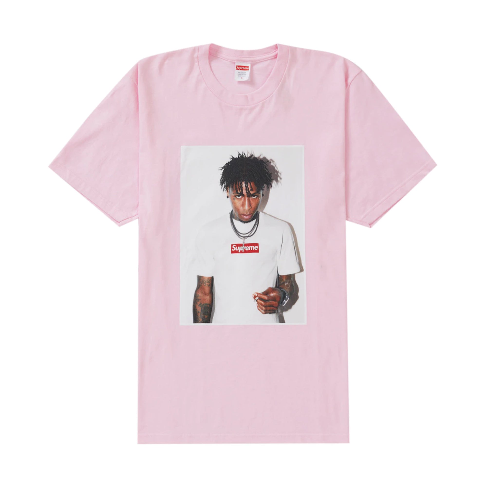 Supreme NBA Youngboy Tee Light Pink-PLUS