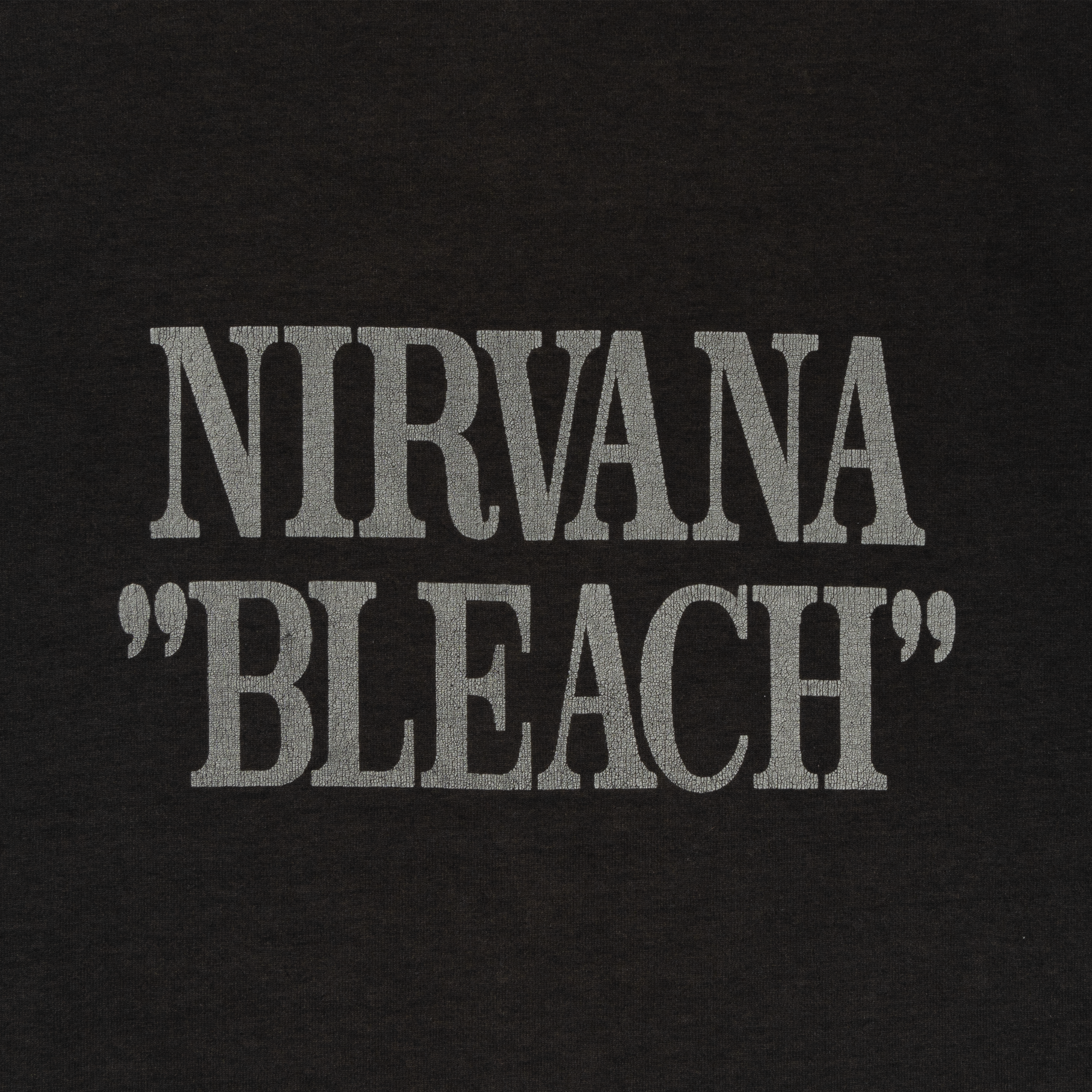 Nirvana "Bleach" Kurt Cobain Tee Faded Black-PLUS