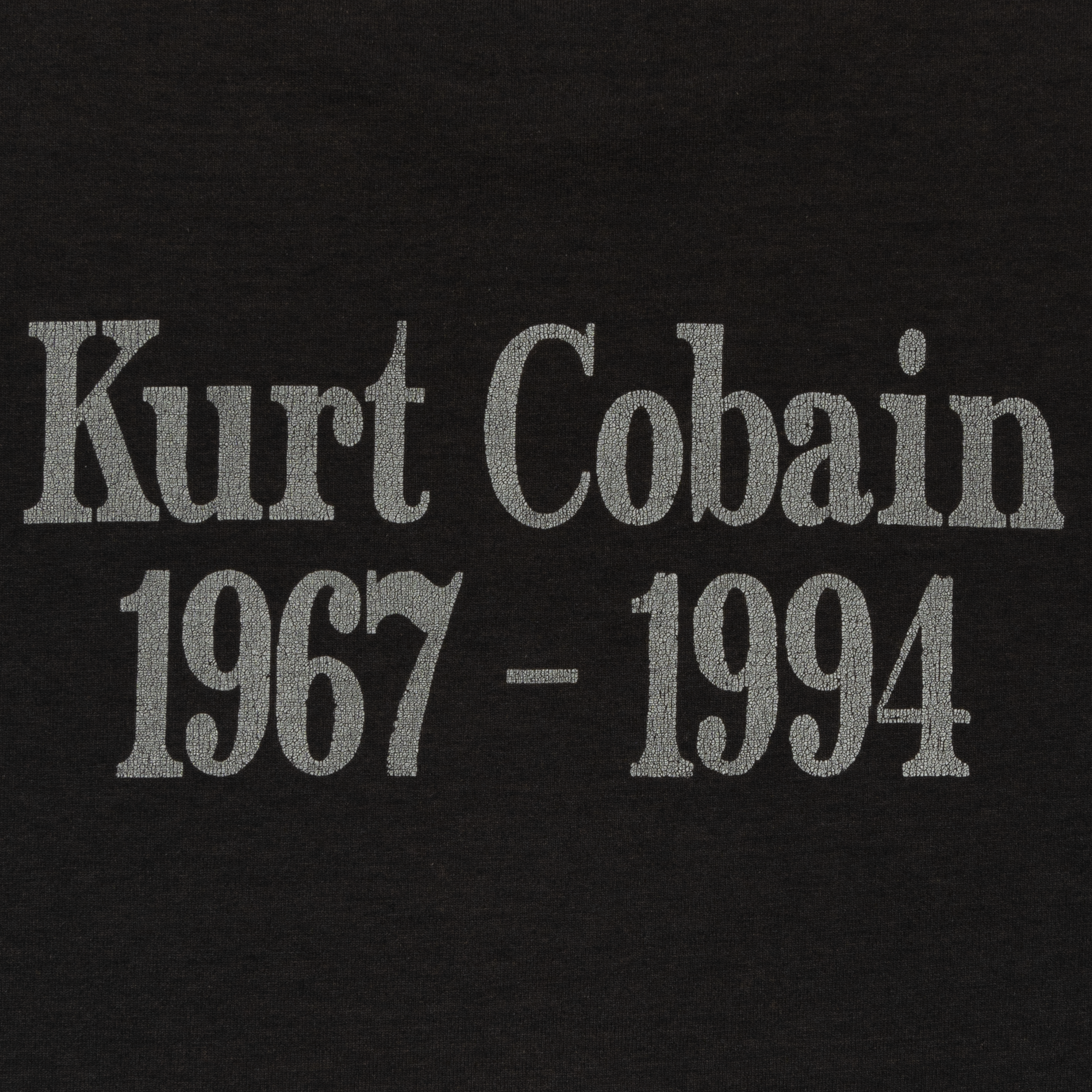 Nirvana "Bleach" Kurt Cobain Tee Faded Black-PLUS