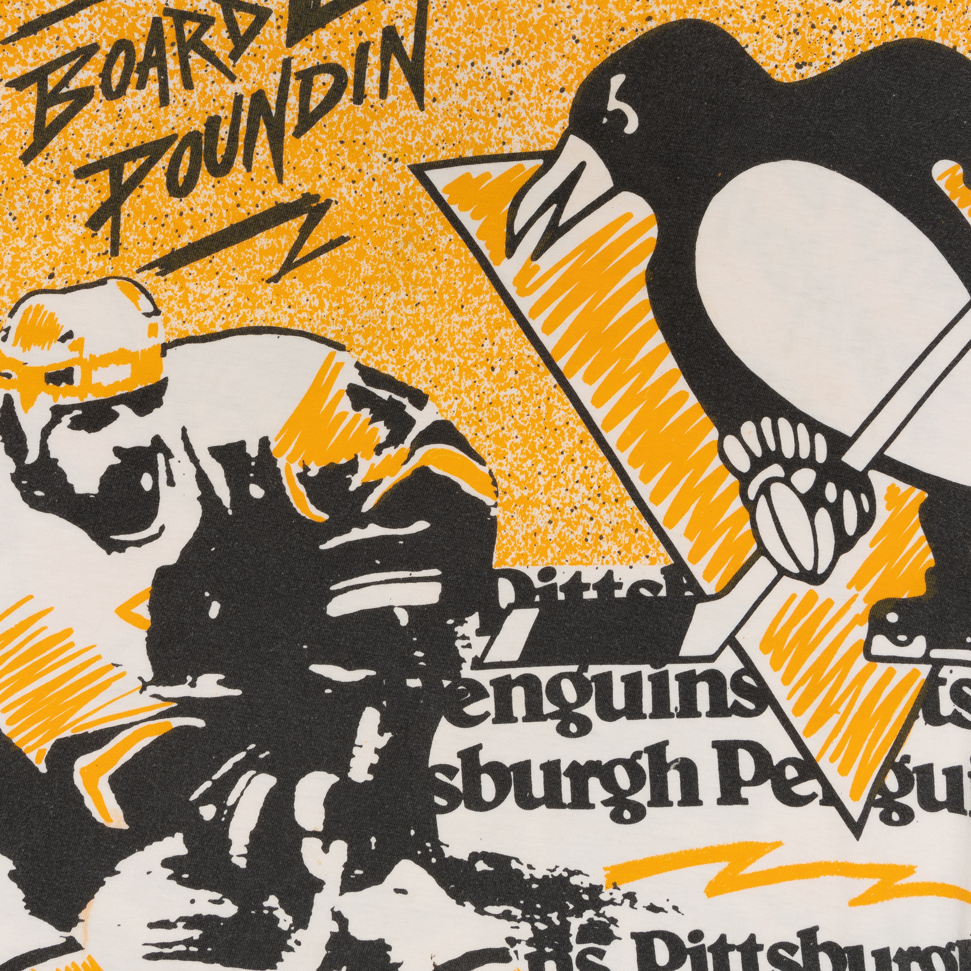 Pittsburgh Penguins AOP Magic Johnson Ts Tee Yellow-PLUS