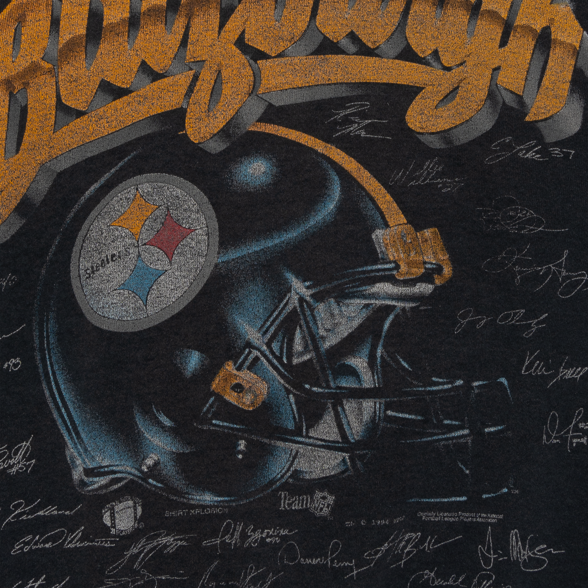 Pittsburgh Pirates Blitzburgh Autograph 1994 NFL Crewneck Black-PLUS