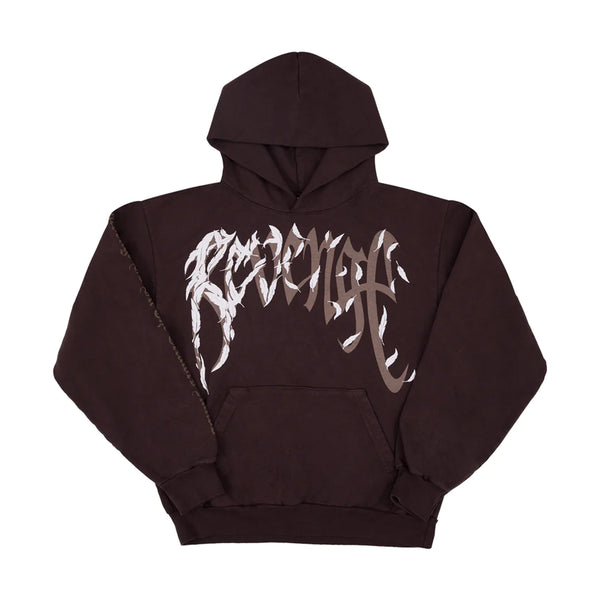 Revenge x Juice Wrld 999 Dove Hoodie Brown