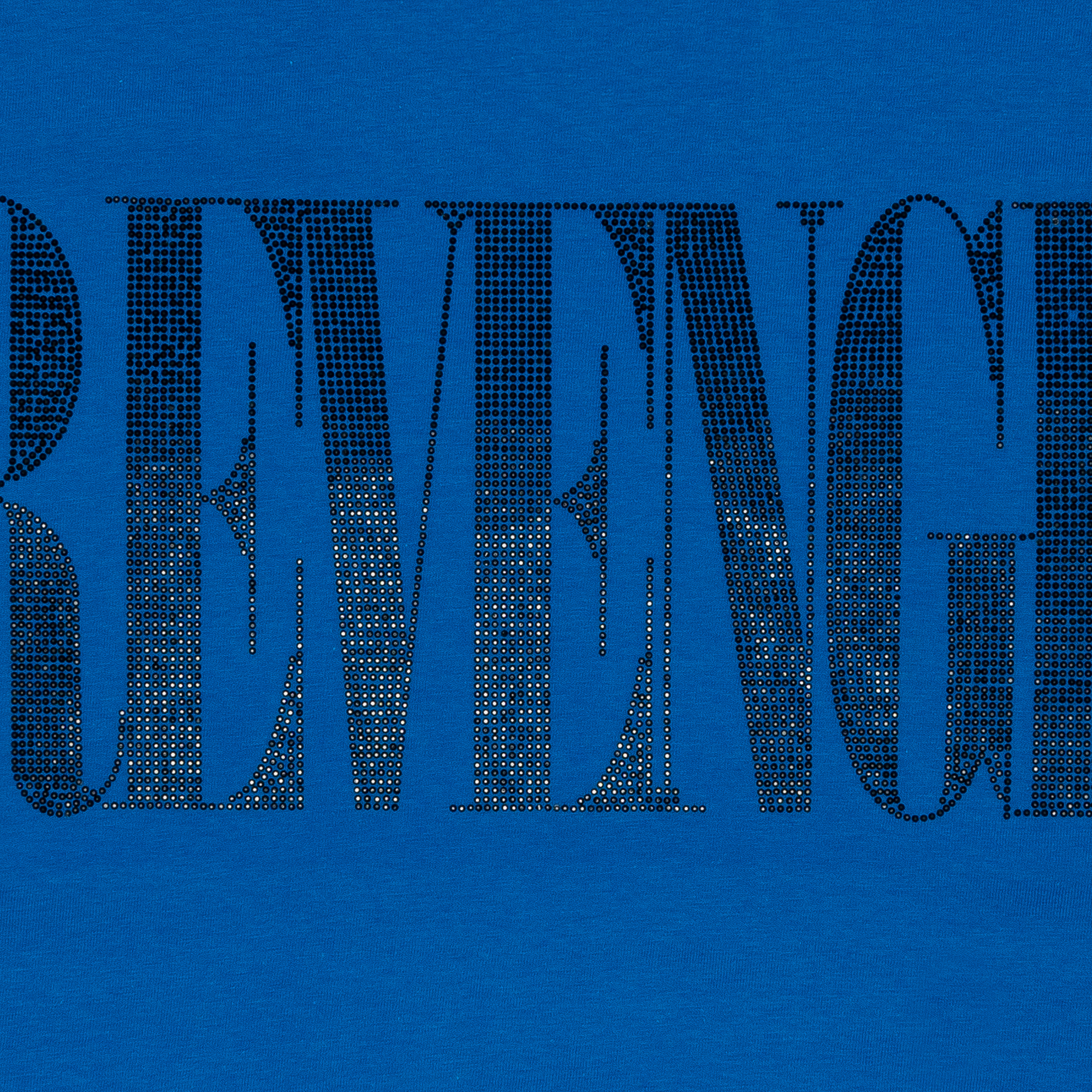 Revenge Nirvana Rhinestone Tee Blue-PLUS