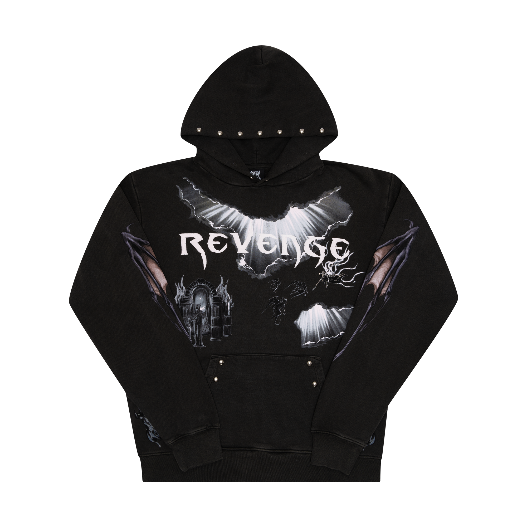 Revenge x Diablo IV Hoodie Washed Back-PLUS