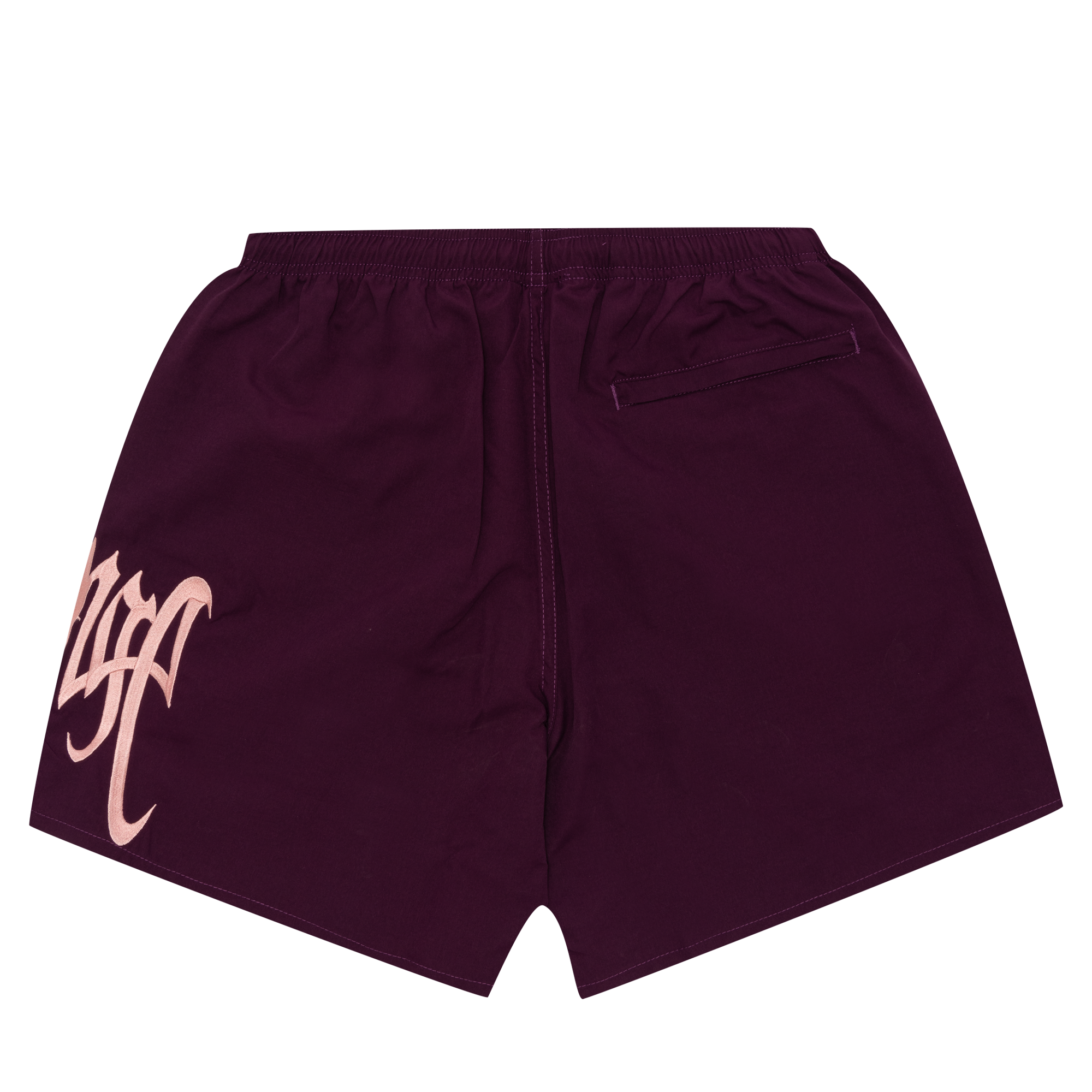 Revenge Embroidered Logo Shorts Purple-PLUS
