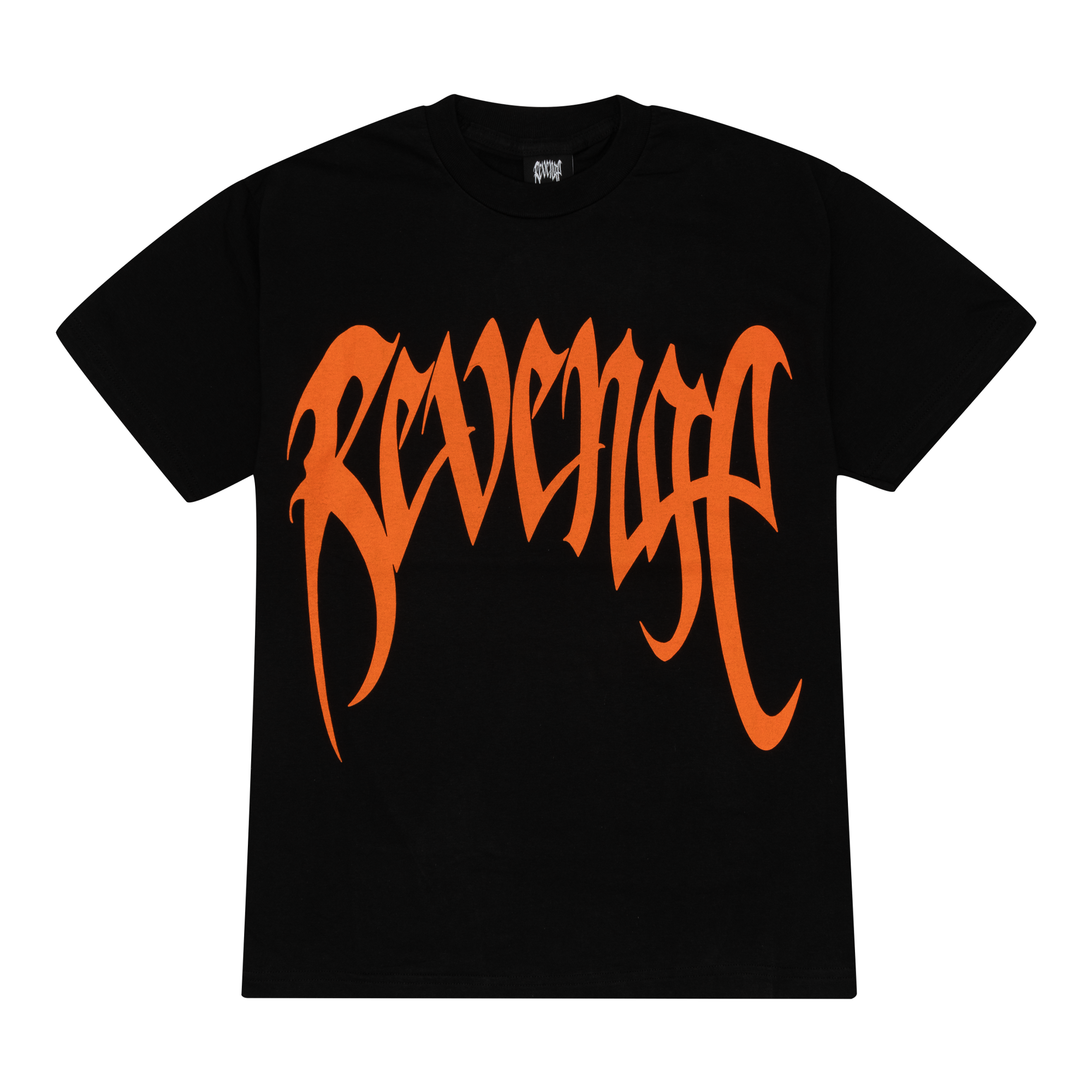 Revenge Orange Arch Logo Tee Black-PLUS
