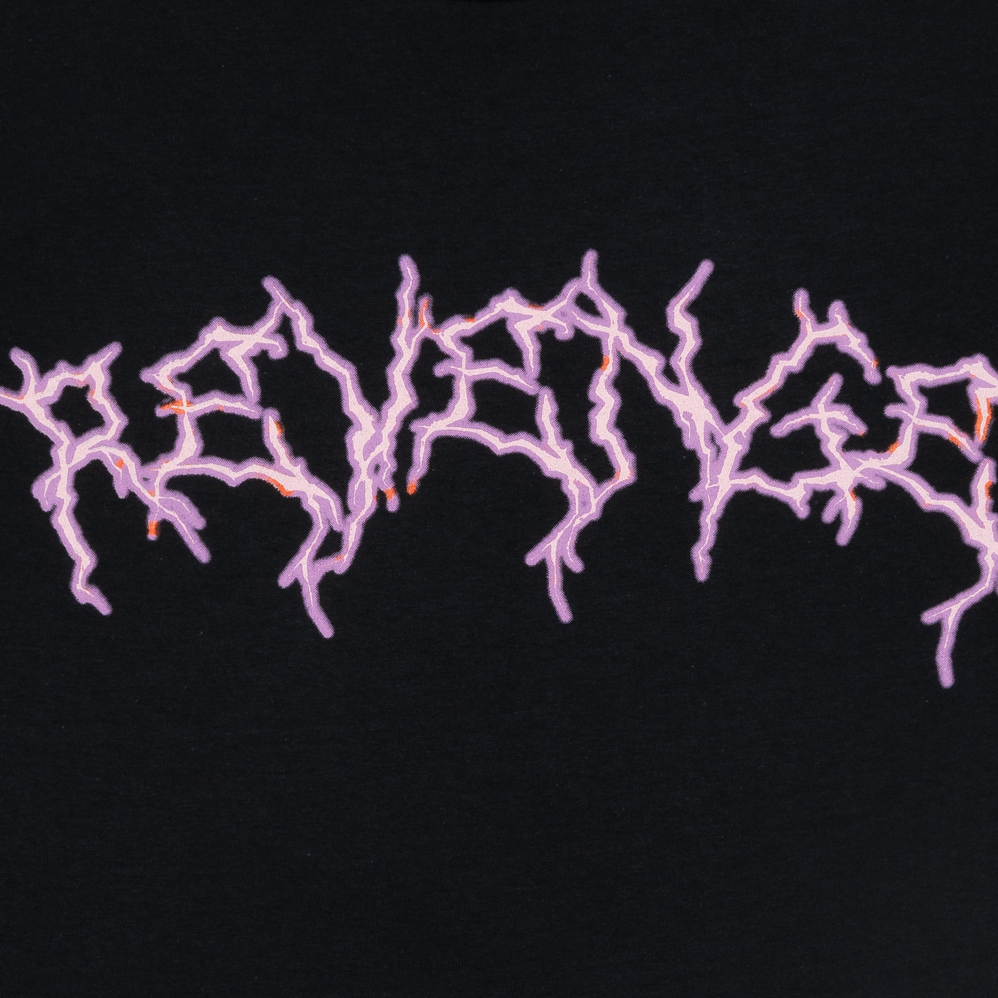 Revenge Pink Lightning Anarchy Tee Black | PLUS