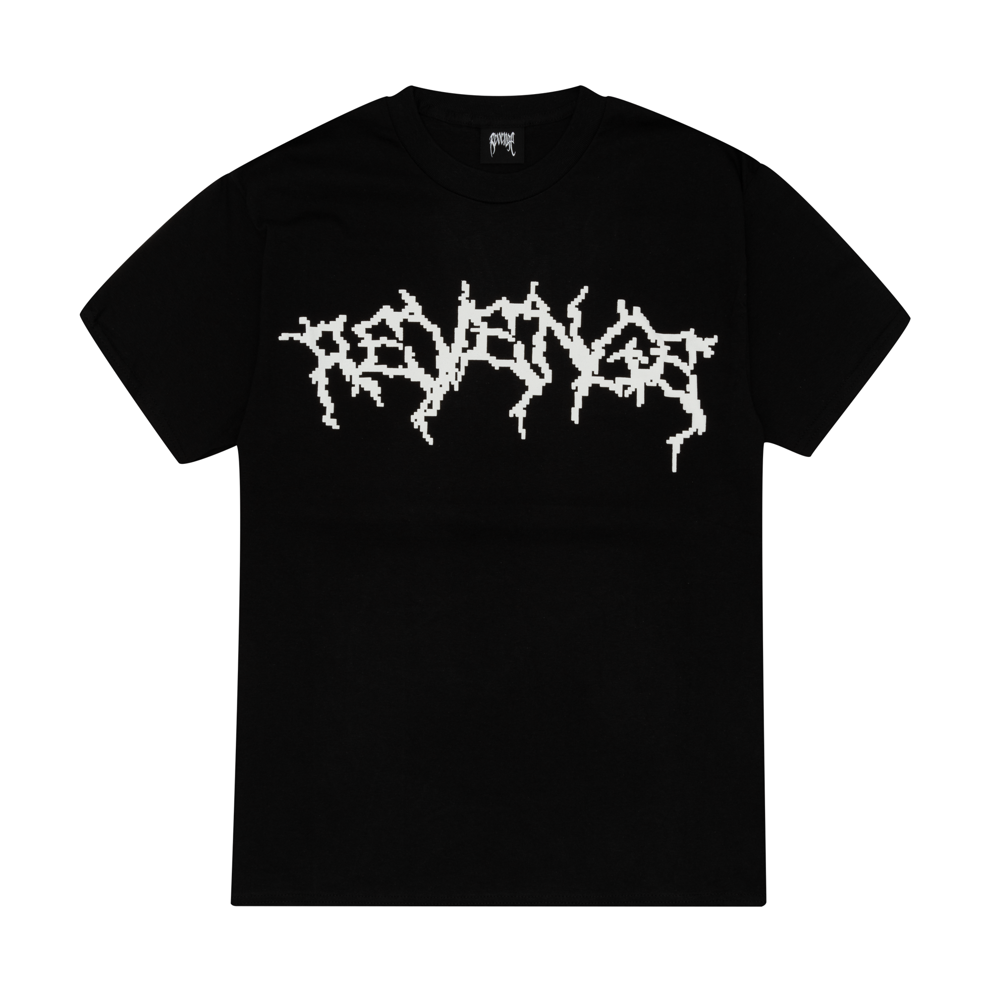 REVENGE ラインストーン Tシャツ ブラック Revenge Gallery Pixel Tee Black | PLUS