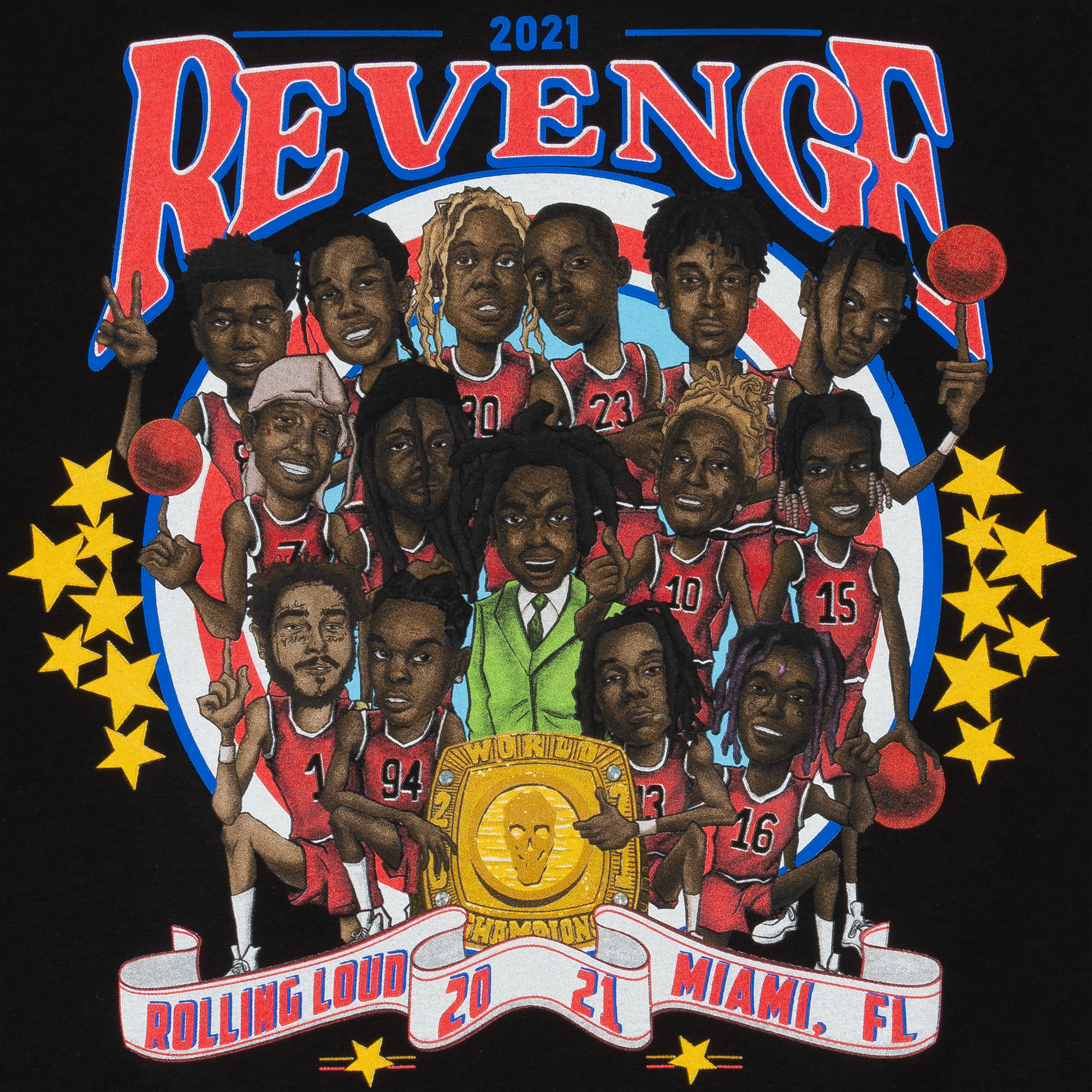 Revenge Gallery Rolling Loud Tee Black | PLUS Revenge Gallery Rolling Loud Tee Black | PLUS