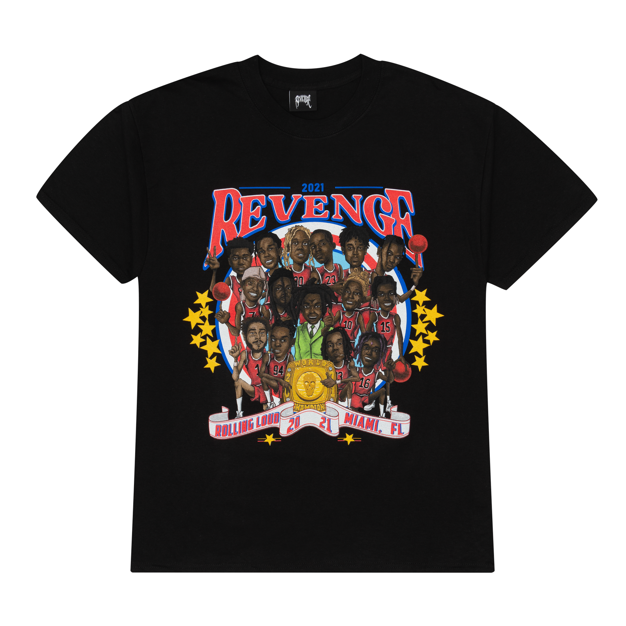 Revenge Gallery Rolling Loud Tee Black | PLUS