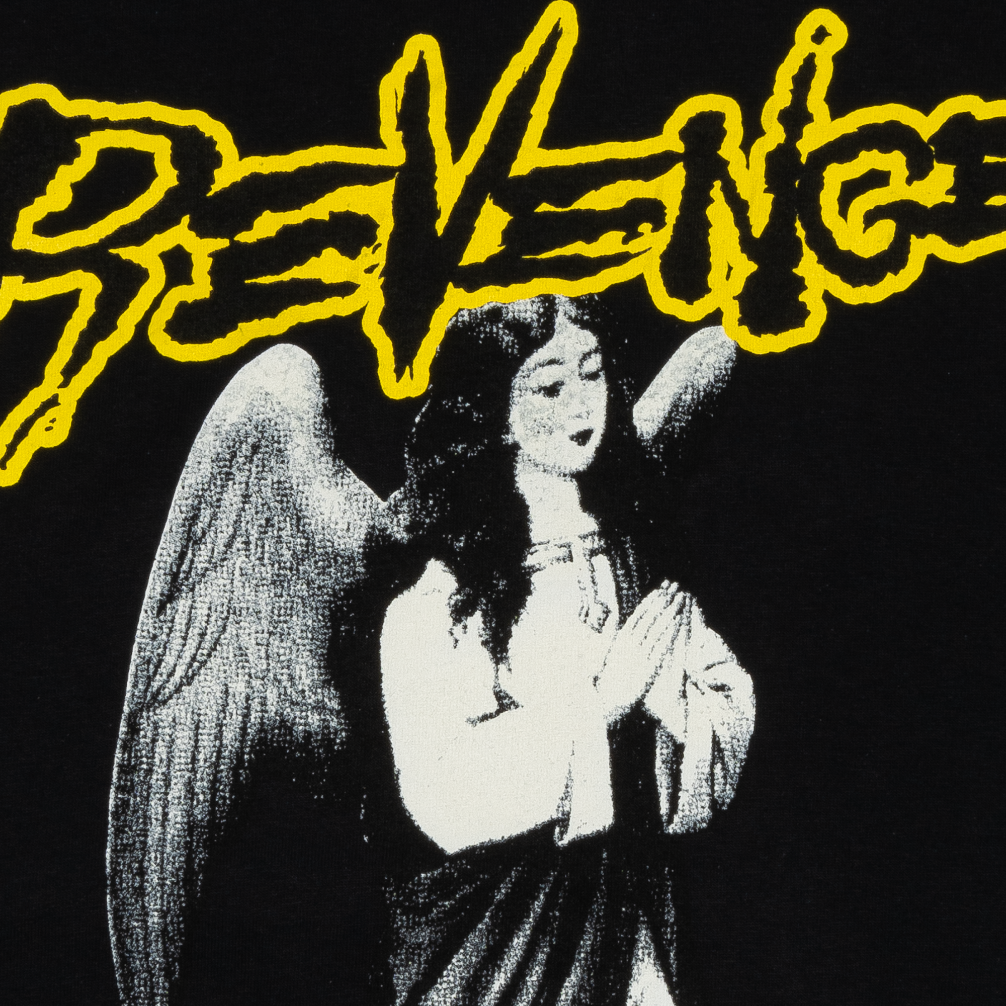 Revenge Angel Tee Black/Yellow-PLUS