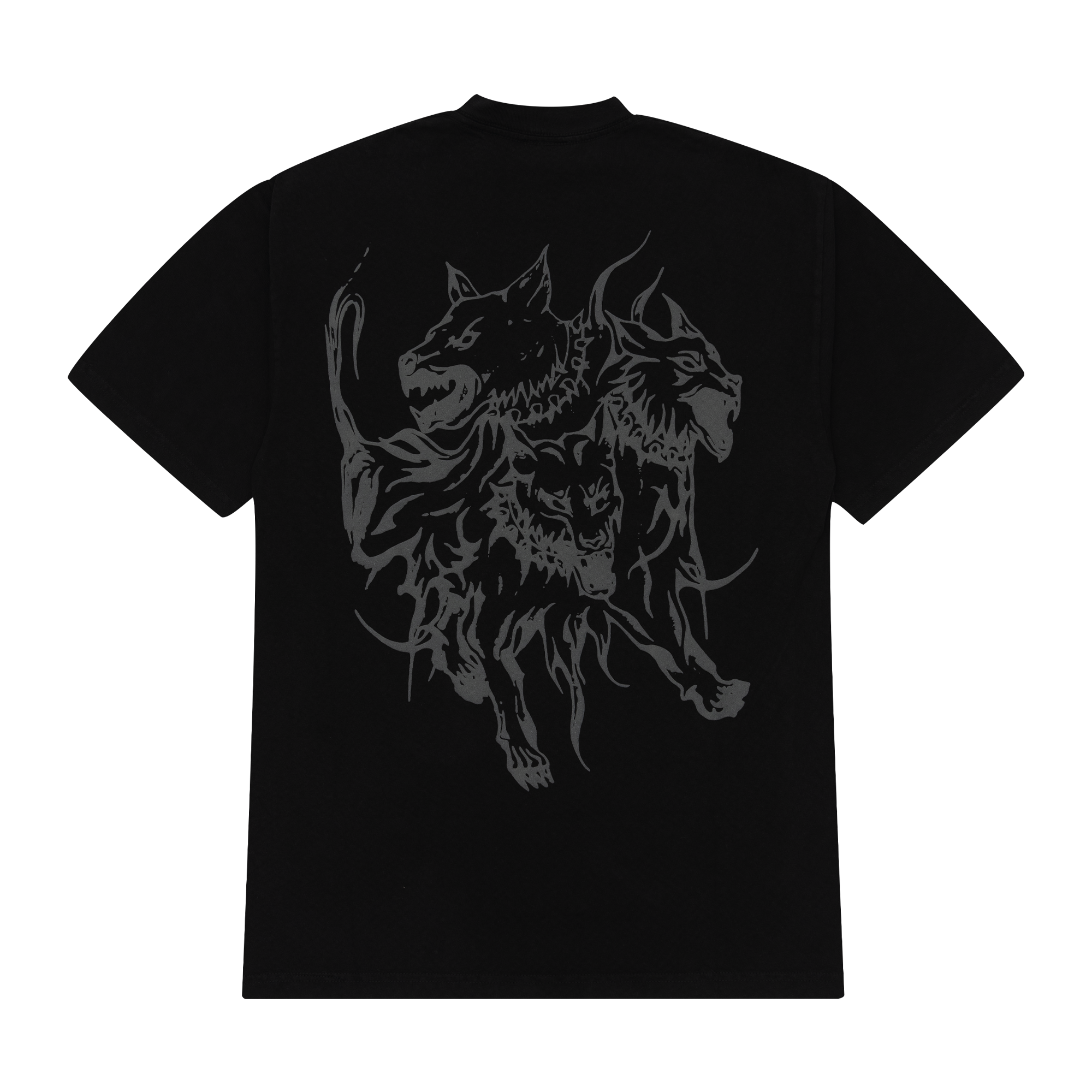 正規品新品S Revenge lightning cerberus tee Revenge x Zillakami Cerberus Lightning Tee Black/Red | PLUS