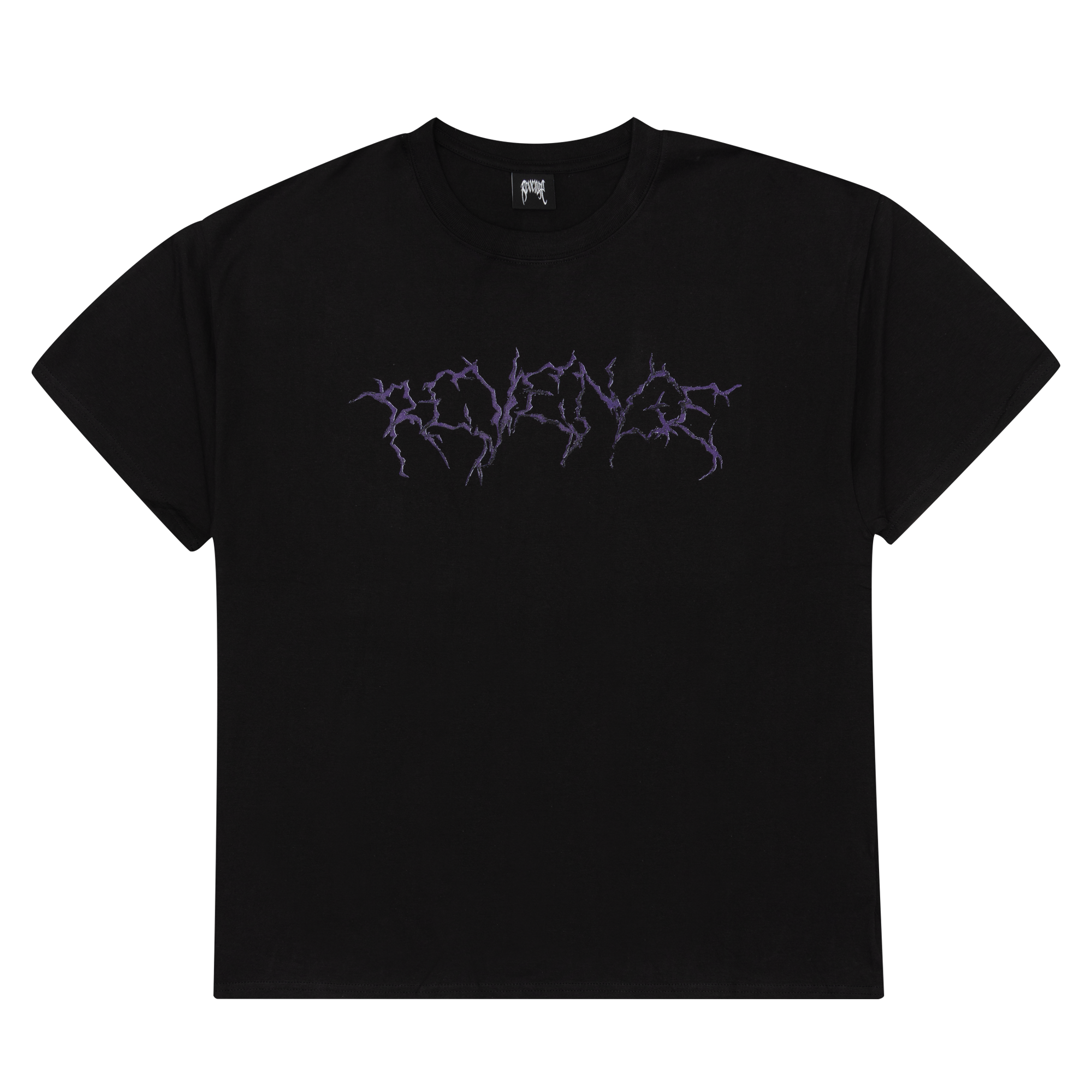 Revenge x Ski Mask Smoke Tee Black/Purple-PLUS