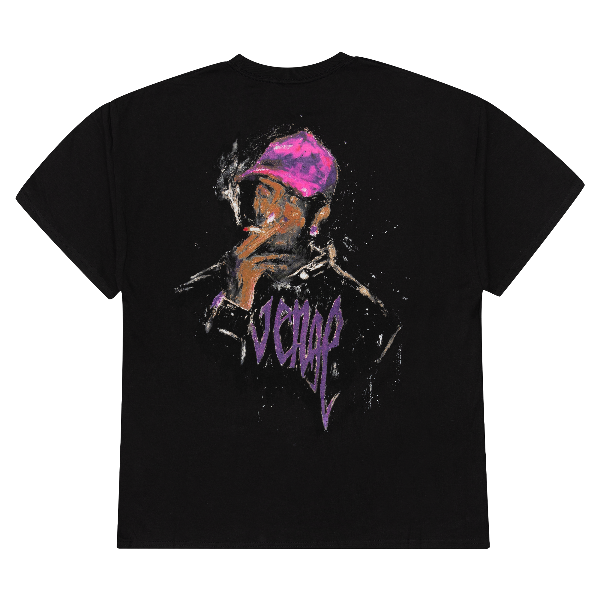 Revenge Gallery x Ski Mask Smoke Tee Black/Purple | PLUS