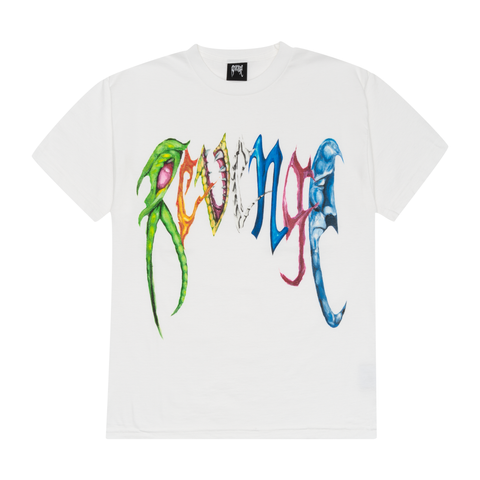 Revenge x Trippie Redd Arch Logo Tee White | PLUS