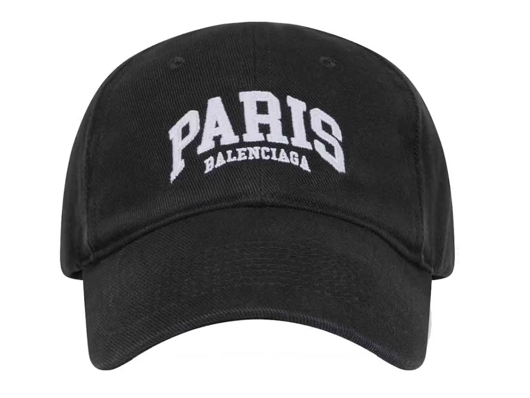 Balenciaga Cities Paris Hat Black-PLUS