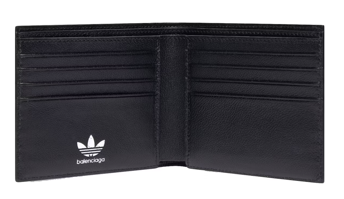 Balenciaga x adidas Square Folded Wallet Black-PLUS