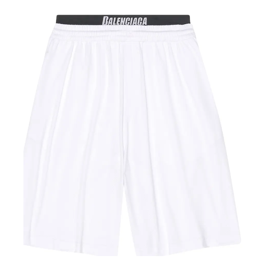 Balenciaga Boxer Shorts White-PLUS