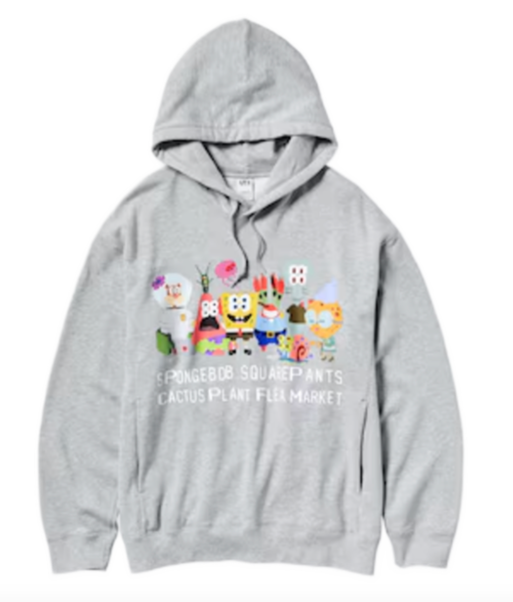 CPFM Spongebob Squarepants Sweat Hoodie Gray-PLUS