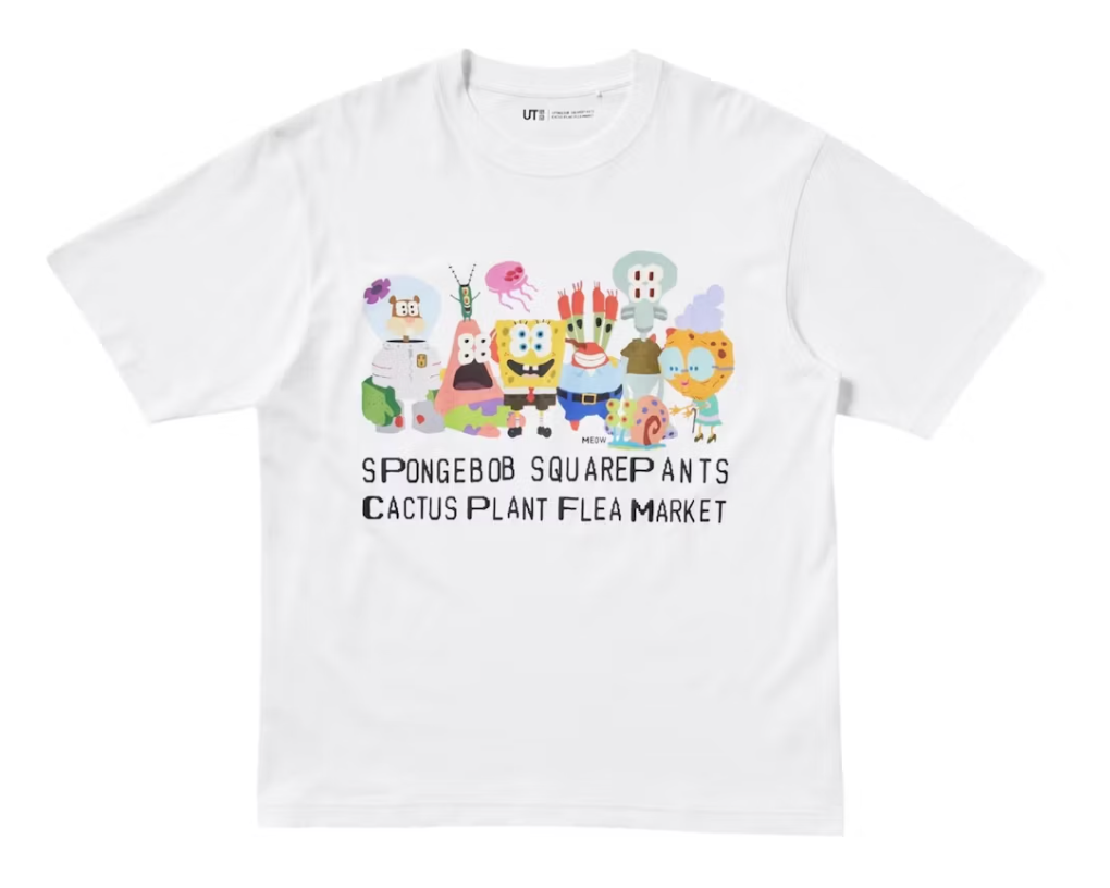 Uniqlo x CPFM Spongebob Squarepants UT Graphic II T-Shirt White-PLUS