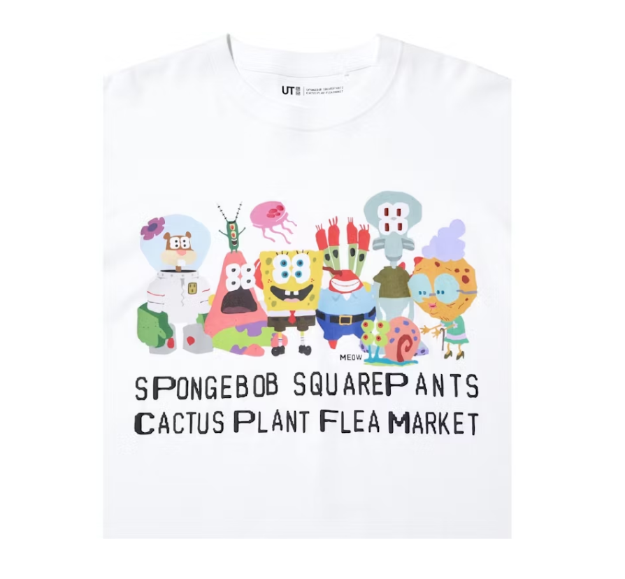 Uniqlo x CPFM Spongebob Squarepants UT Graphic II T-Shirt White-PLUS