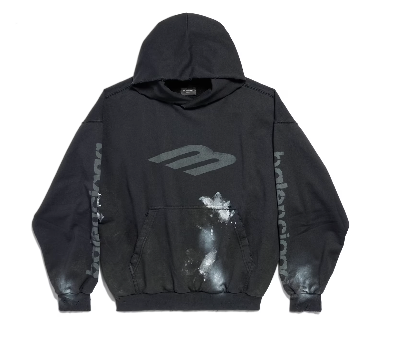 Balenciaga 3b Stencil Hoodie Medium Fit-PLUS