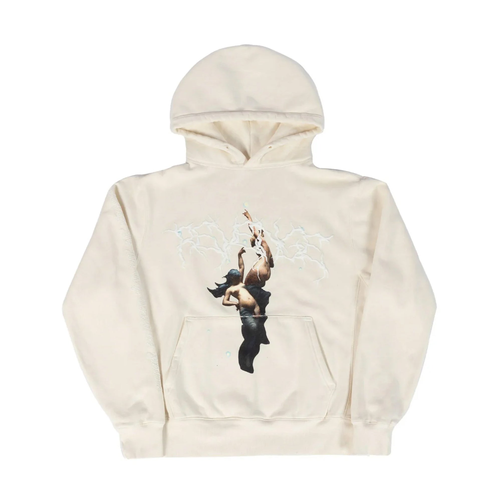 Revenge Lightning Angels Hoodie Cream-PLUS