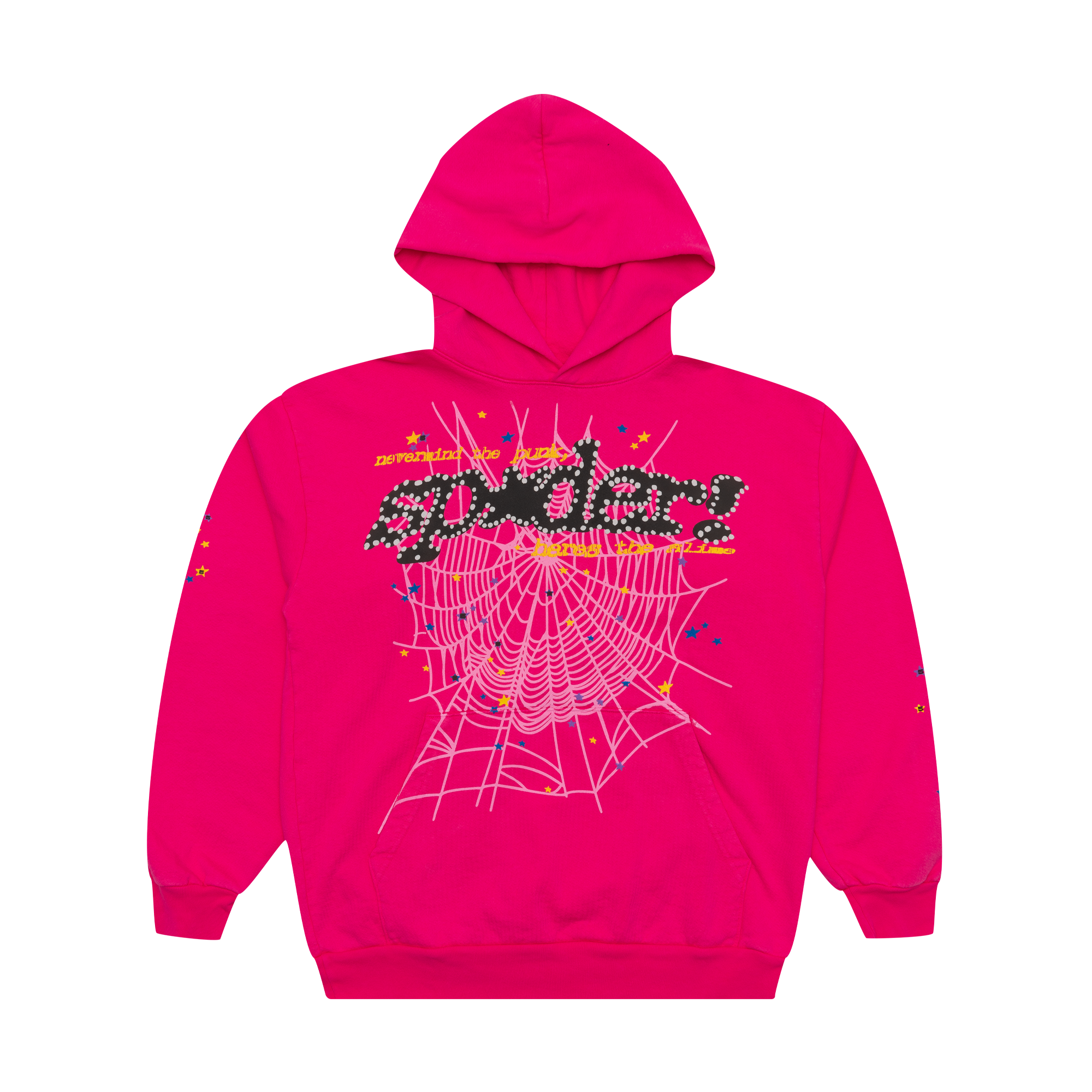 Spider Worldwide Punk V2 Hoodie Pink-PLUS