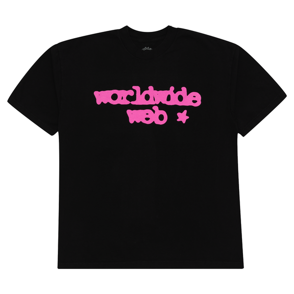 Spider Worldwide Web Tee Black/Pink | PLUS